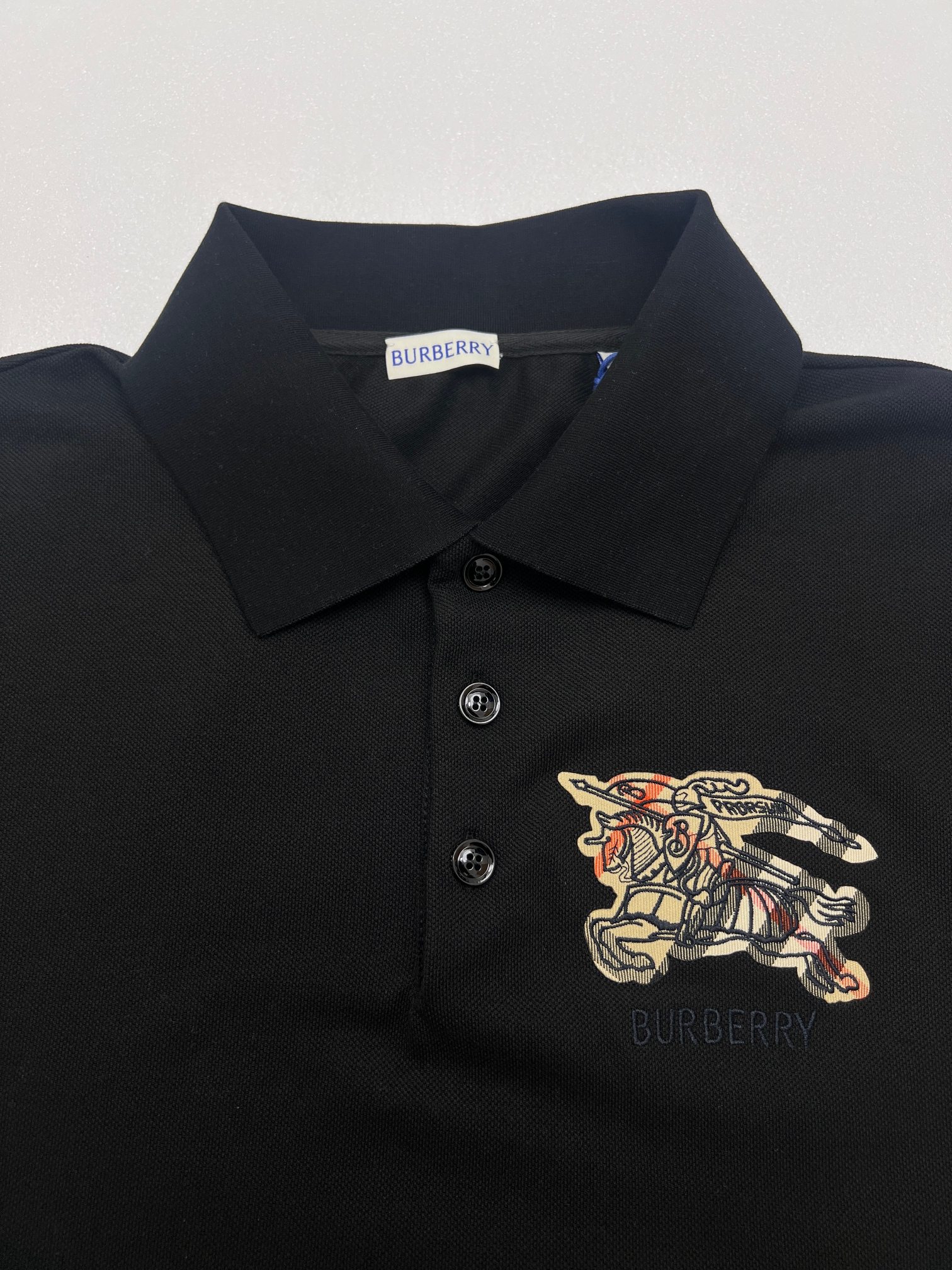 Burberry BBR巴宝莉战马贴布绣花polo衫