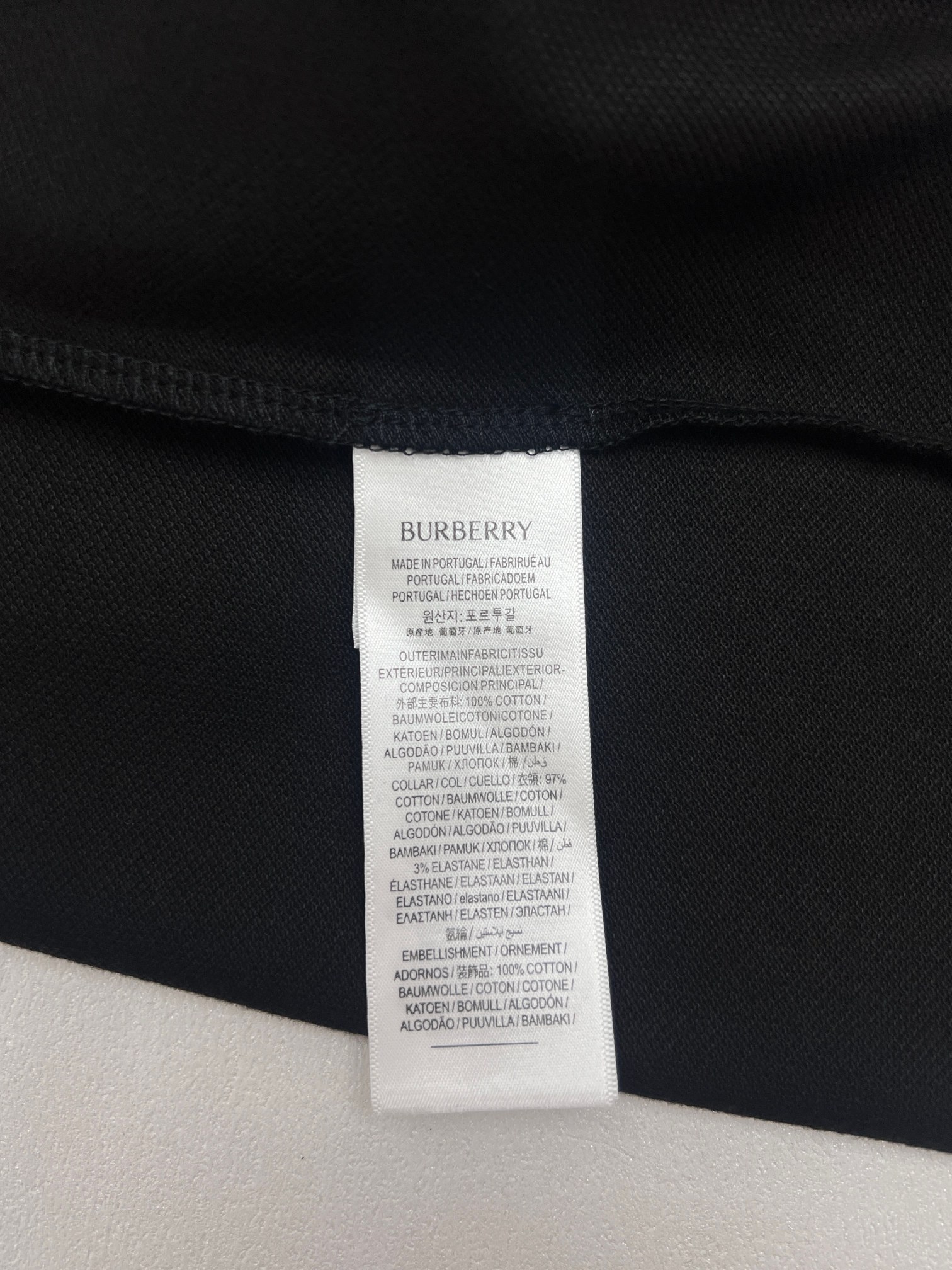 Burberry BBR巴宝莉战马贴布绣花polo衫