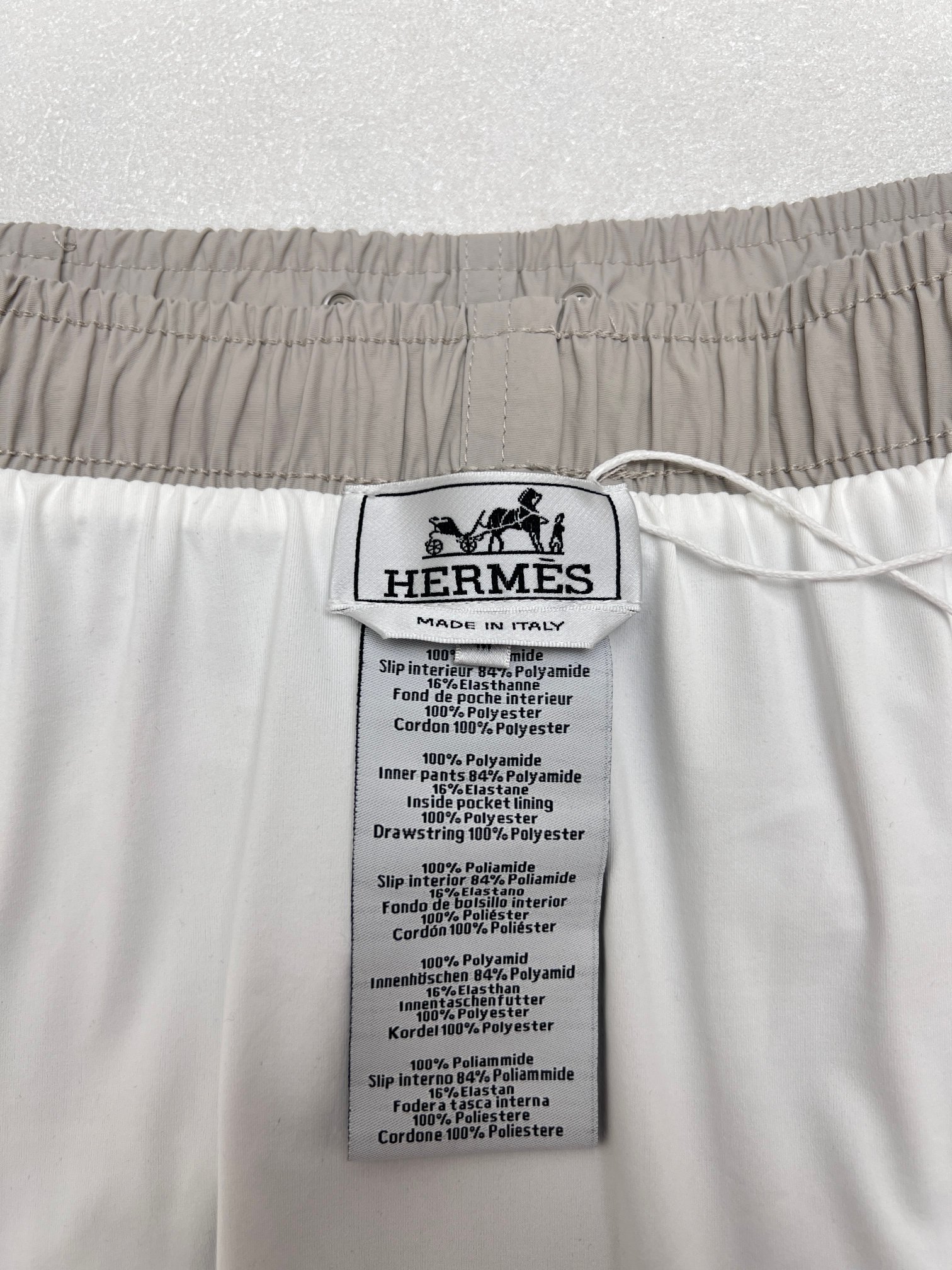 Hermès Hermes爱马仕湿变工艺沙滩抽绳短裤
