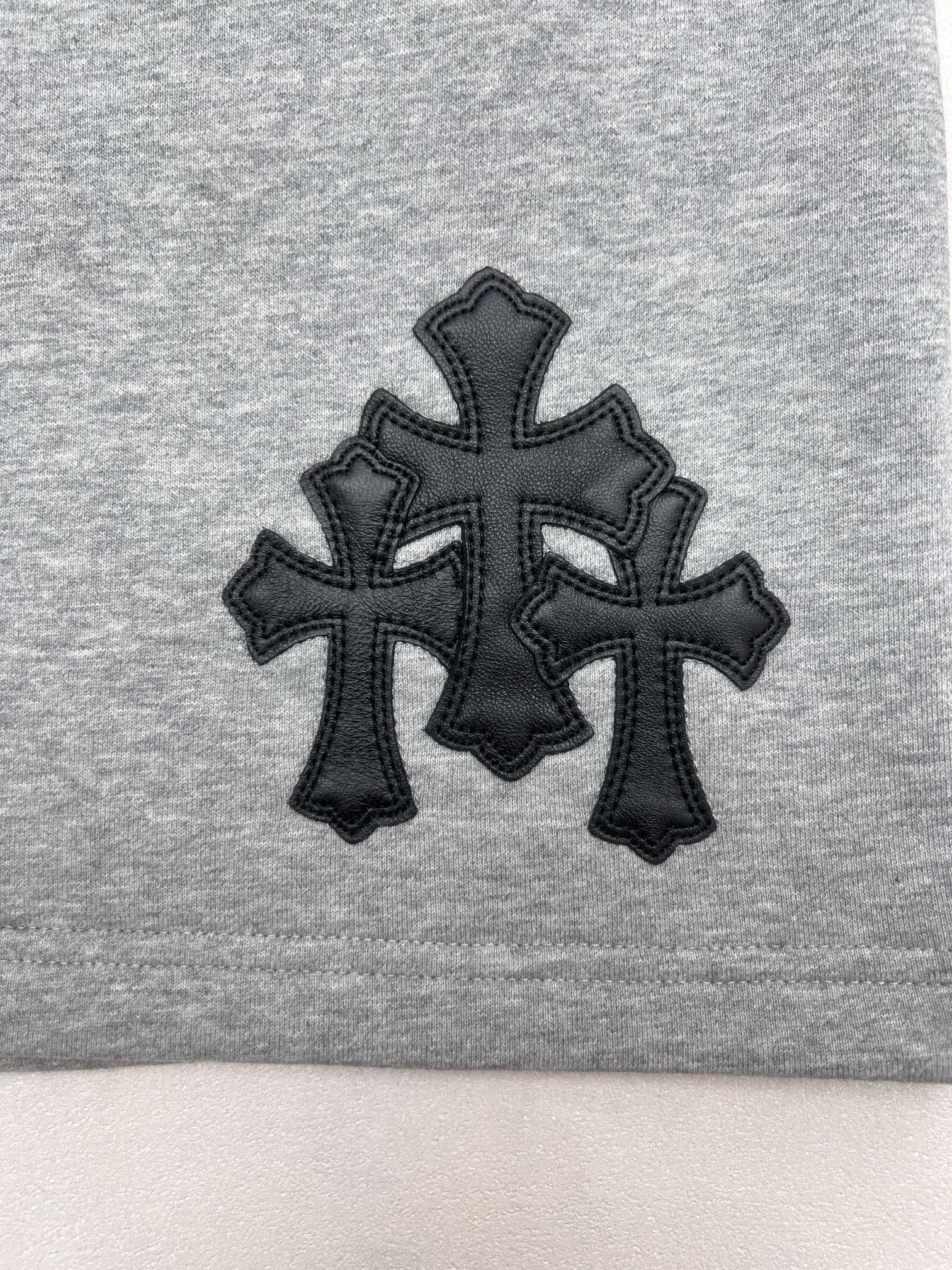 Chrome Hearts Chrome Hearts克罗心皮标十字架短裤