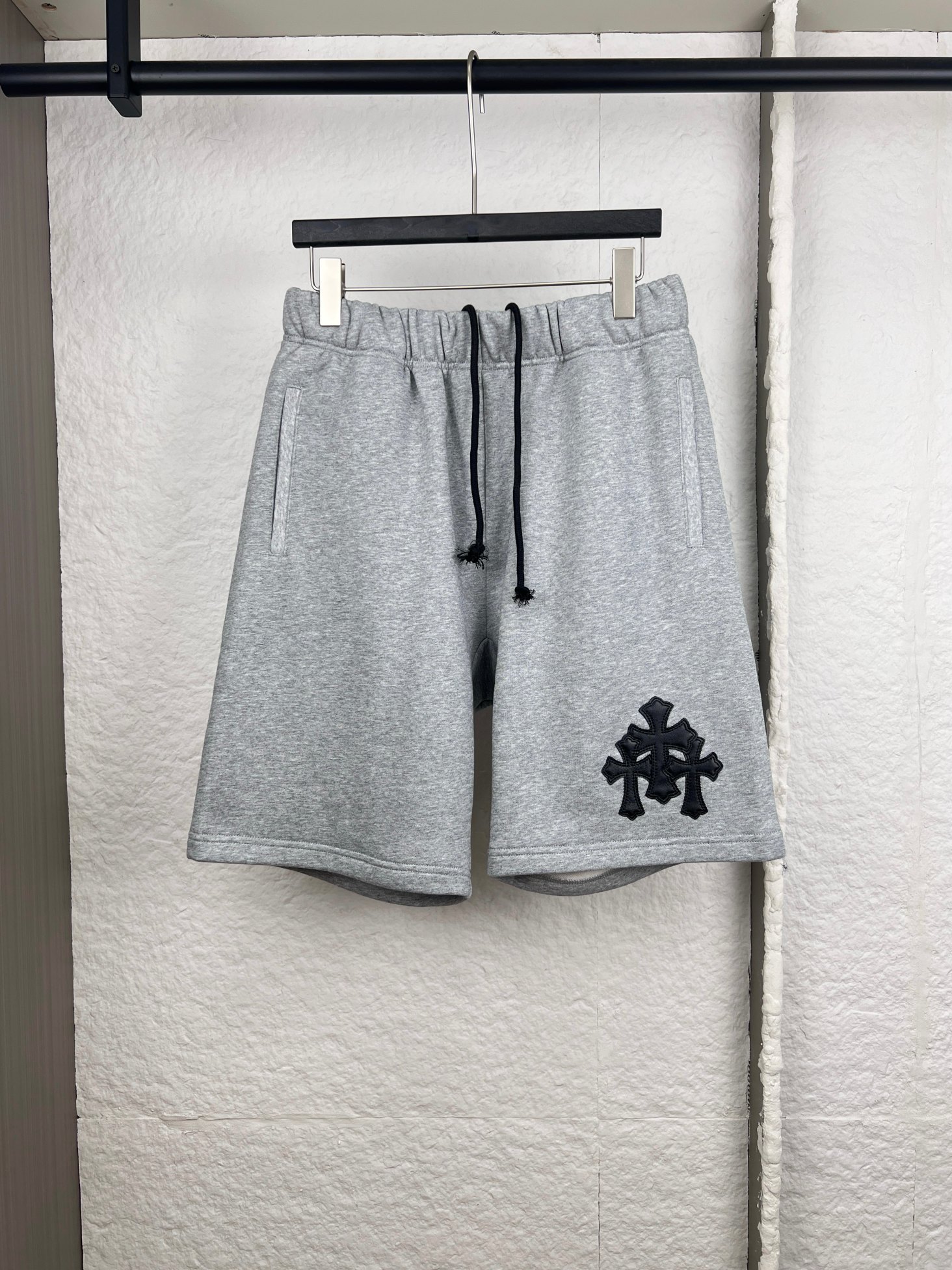 Chrome Hearts Chrome Hearts克罗心皮标十字架短裤