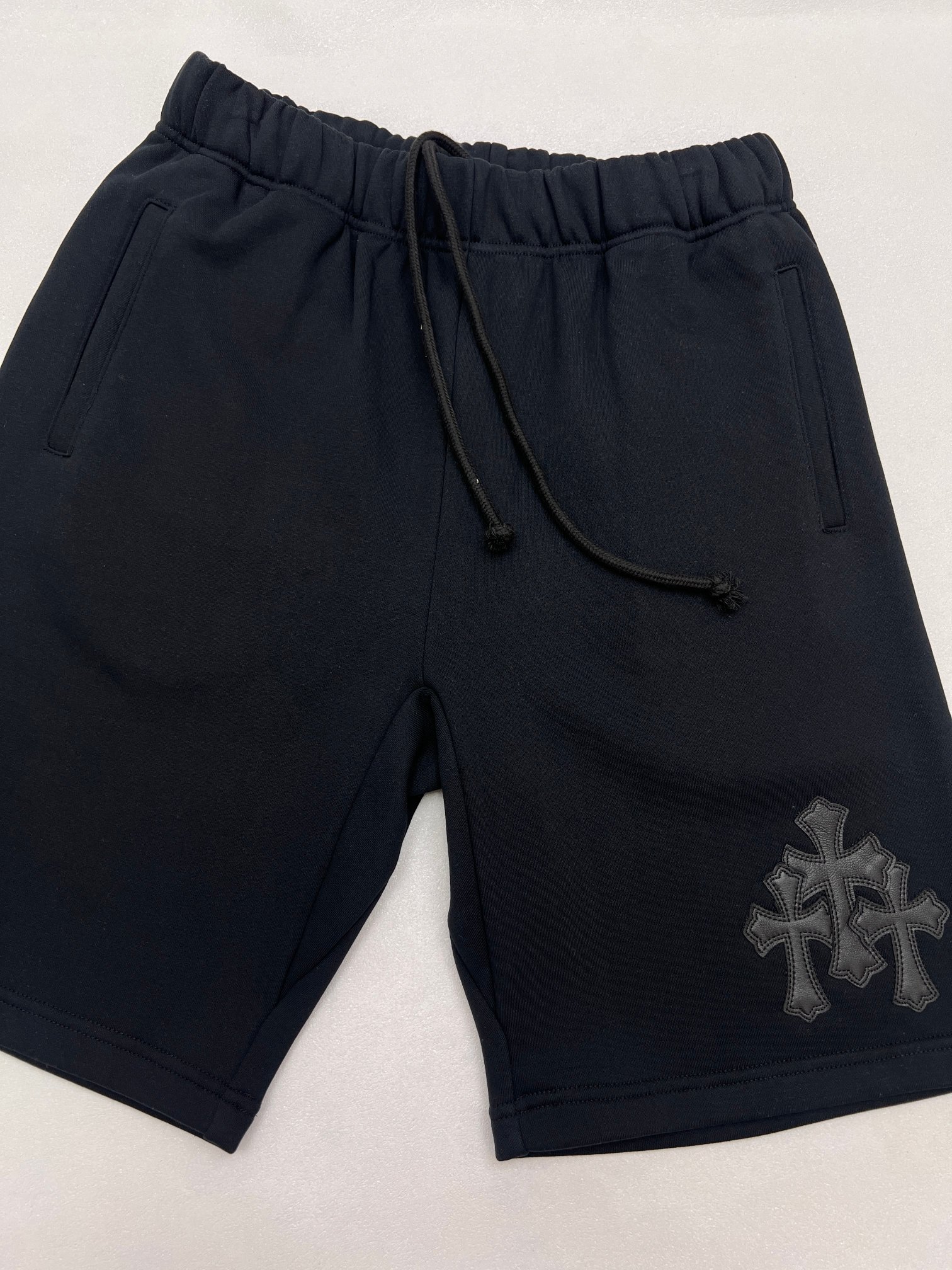 Chrome Hearts Chrome Hearts克罗心皮标十字架短裤
