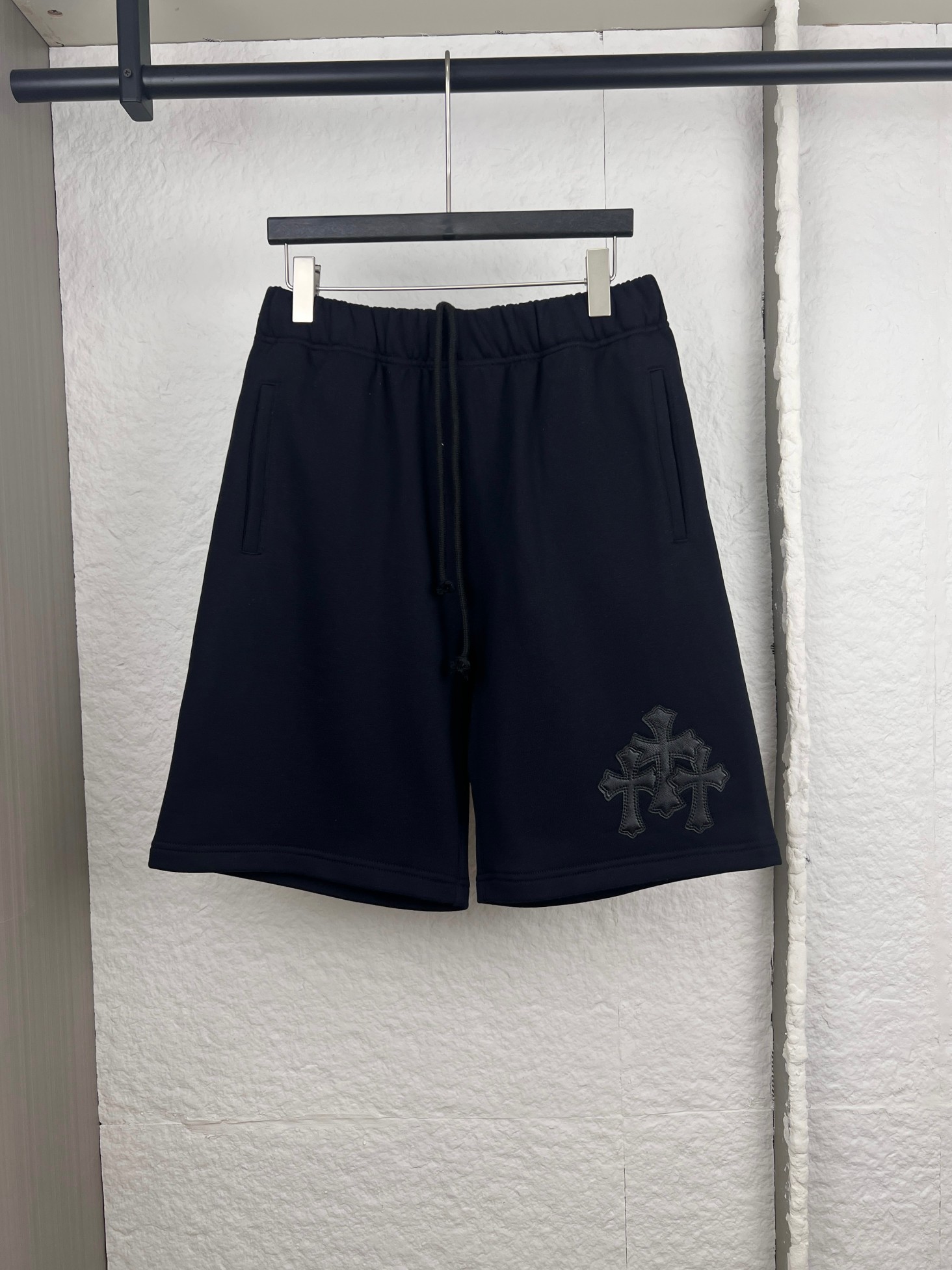 Chrome Hearts Chrome Hearts克罗心皮标十字架短裤