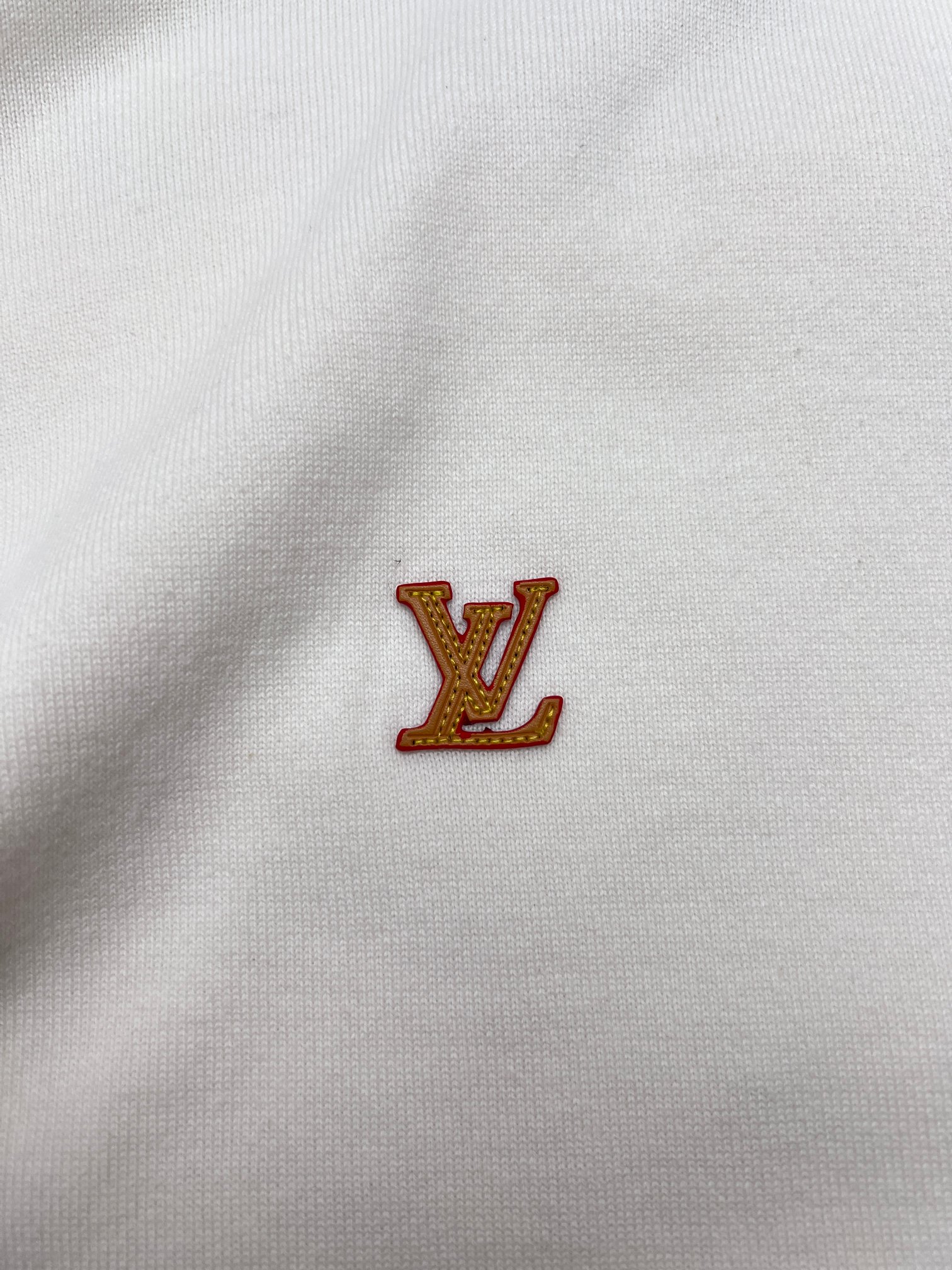 Louis Vuitton 1V路易胸口徽标针织短袖