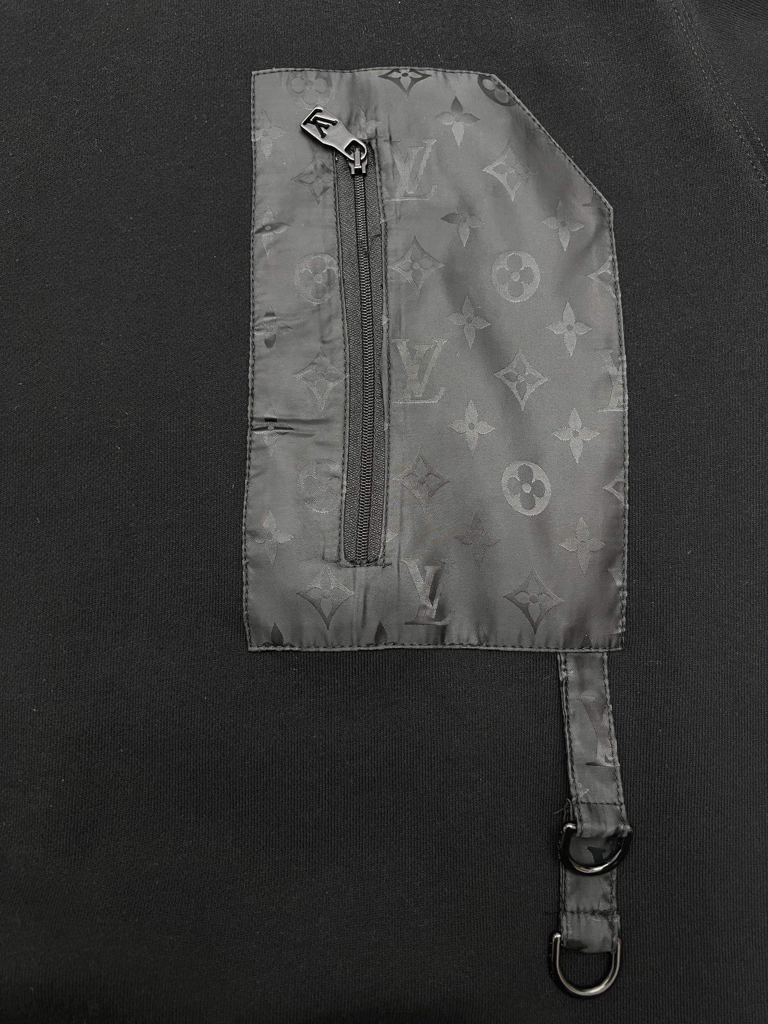 Louis Vuitton 1V路易老花口袋圆领卫衣