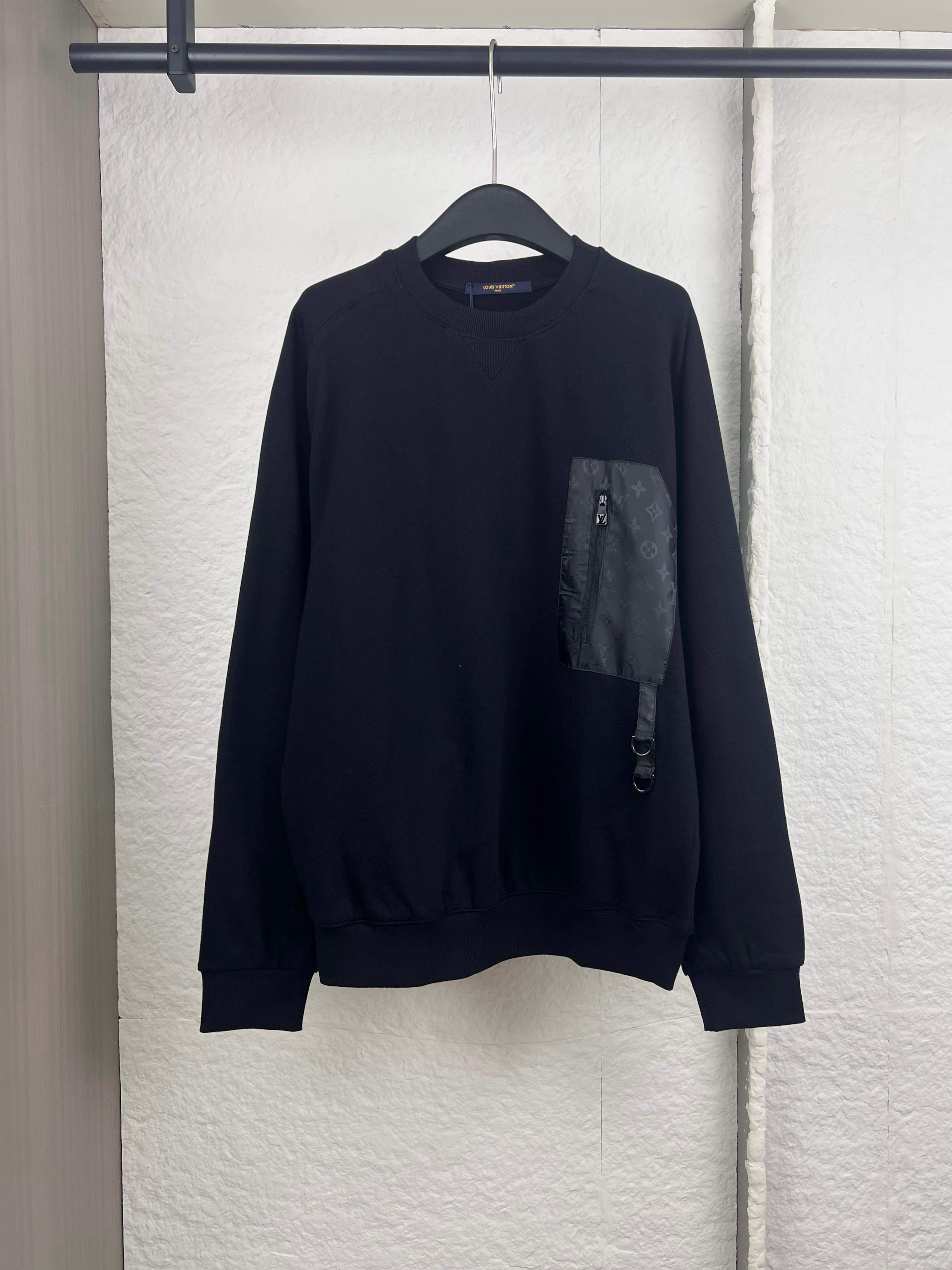Louis Vuitton 1V路易老花口袋圆领卫衣