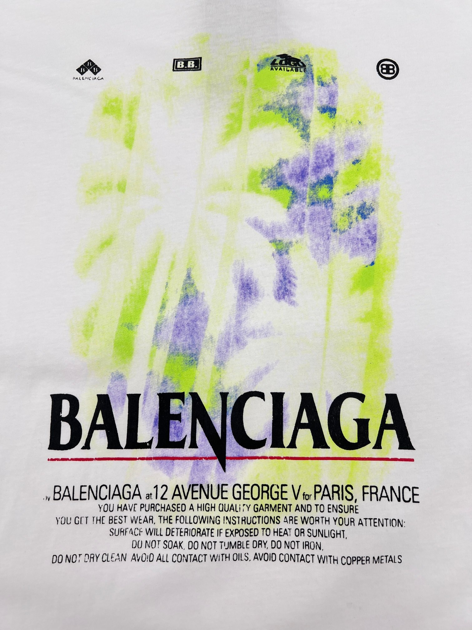 Balenciaga Balenciaga巴黎夏日椰树印花T恤短袖