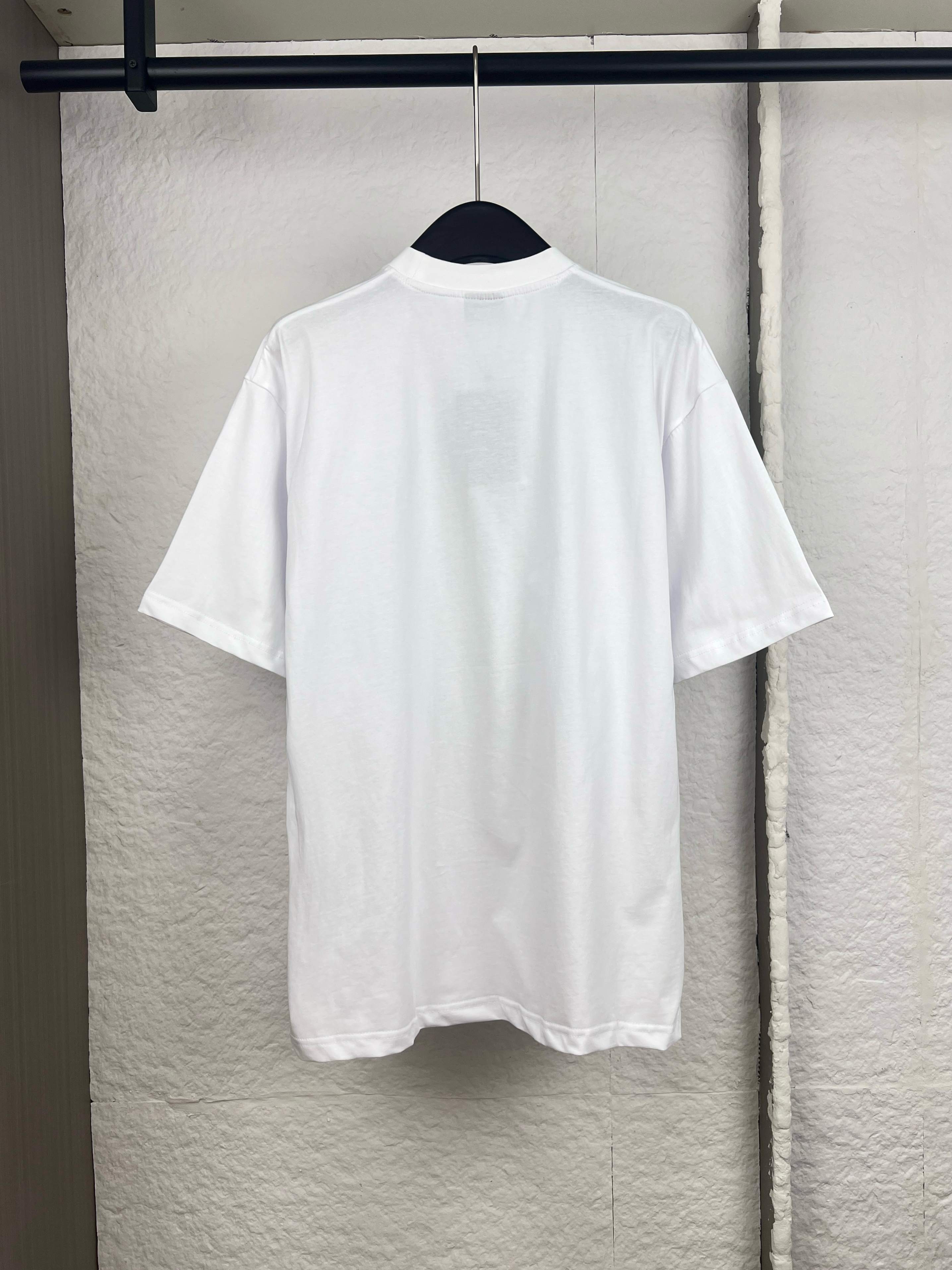 Balenciaga Balenciaga巴黎夏日椰树印花T恤短袖