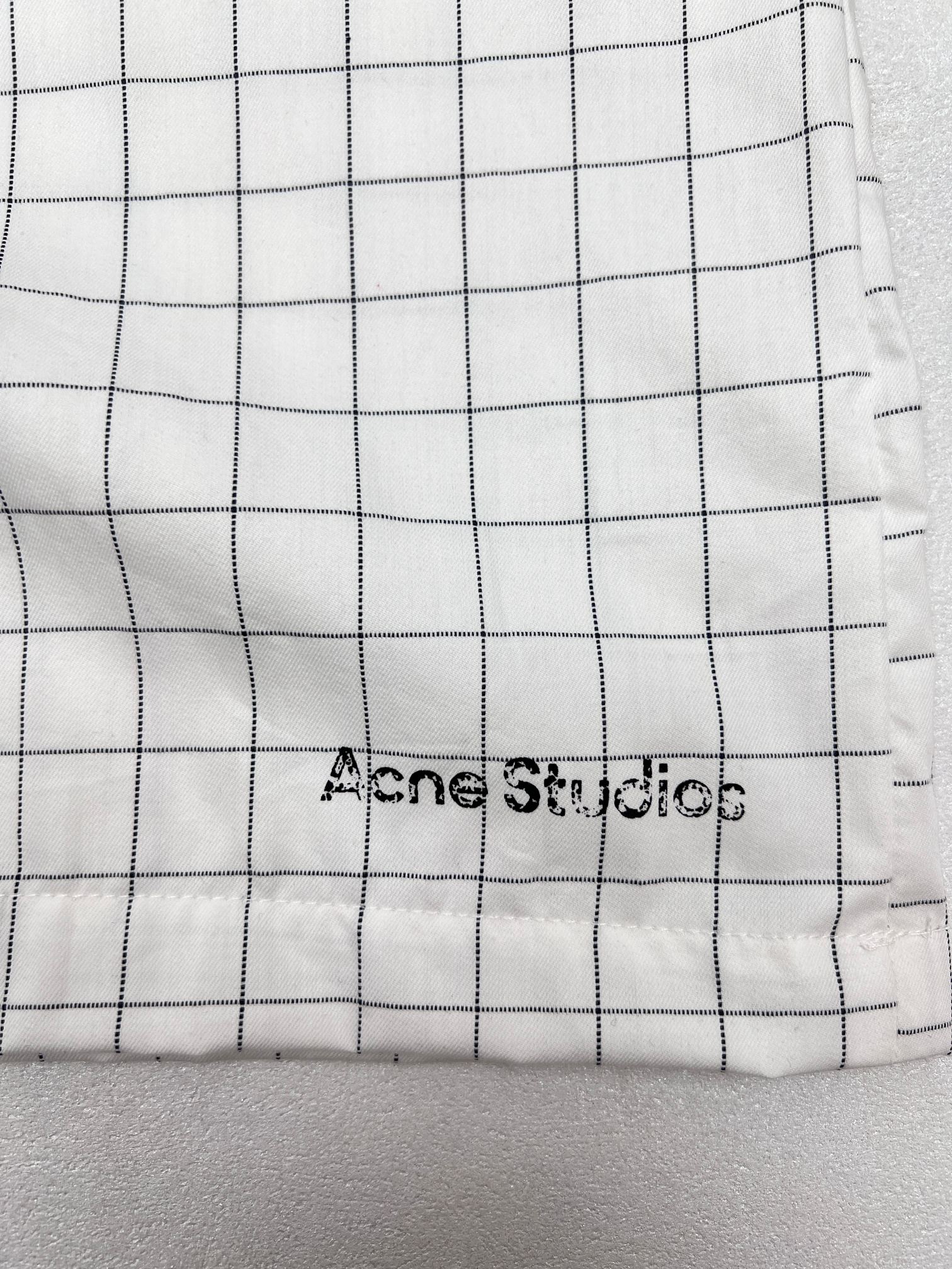 Acne Studios Acne Studios格子印花抽绳短裤