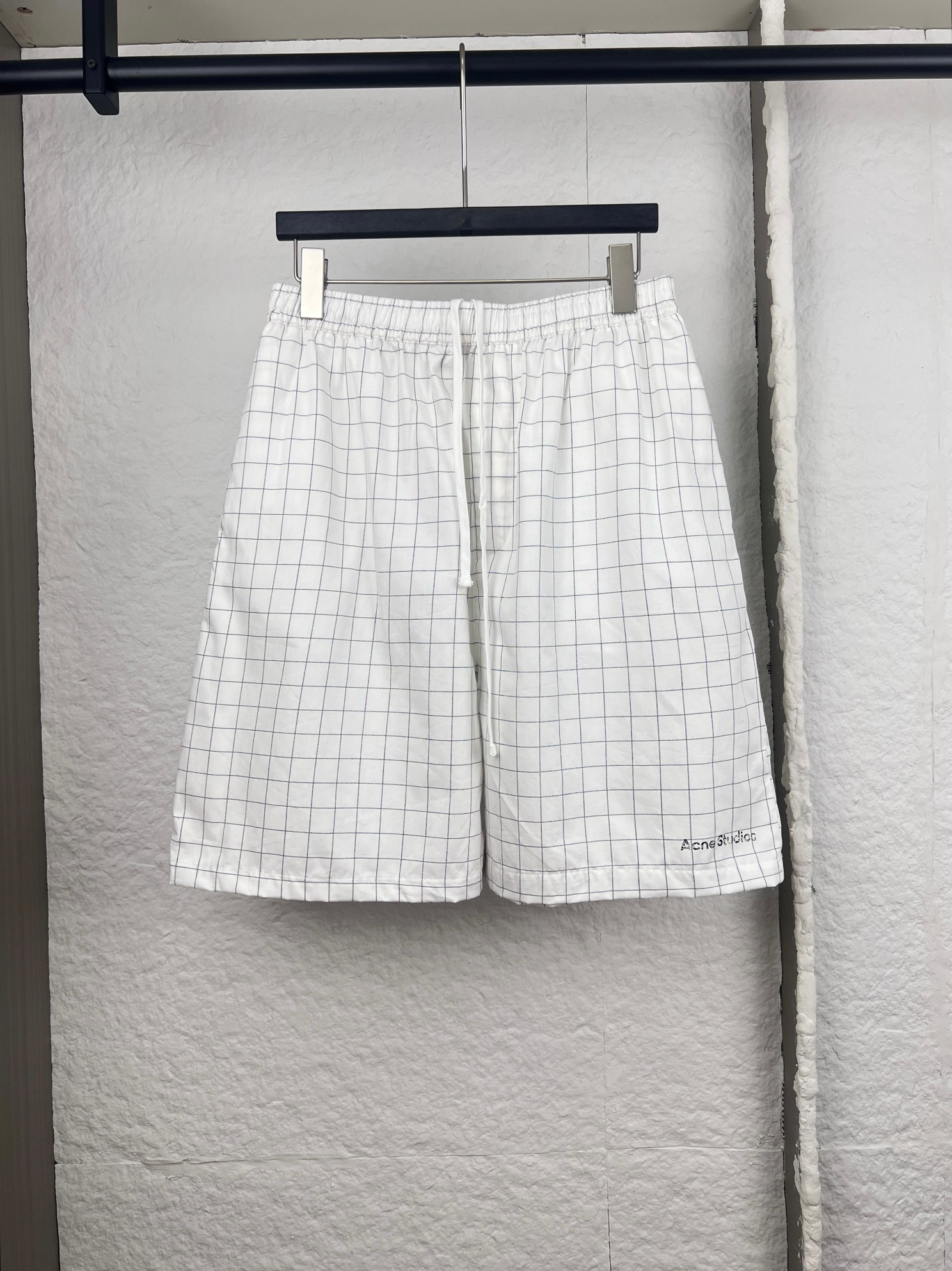 Acne Studios Acne Studios格子印花抽绳短裤