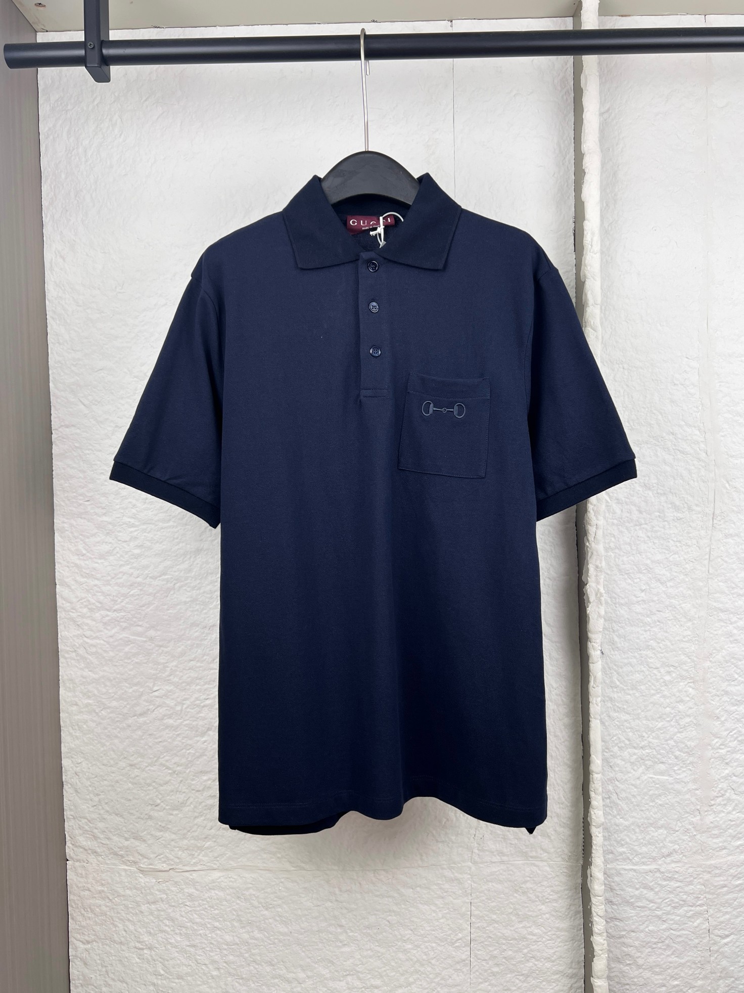 Gucci Gucci古驰马衔扣刺绣polo衫