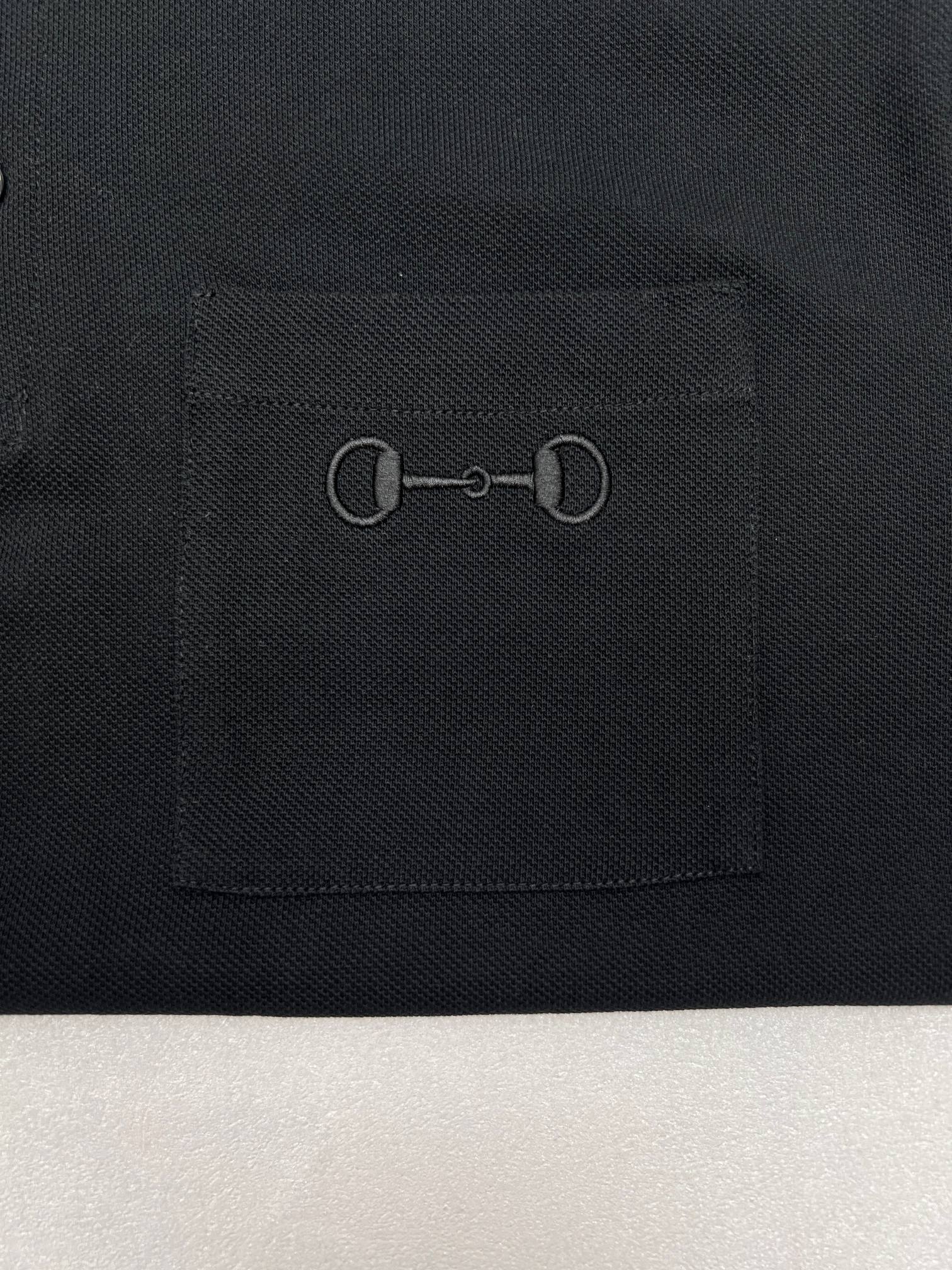 Gucci Gucci古驰马衔扣刺绣polo衫