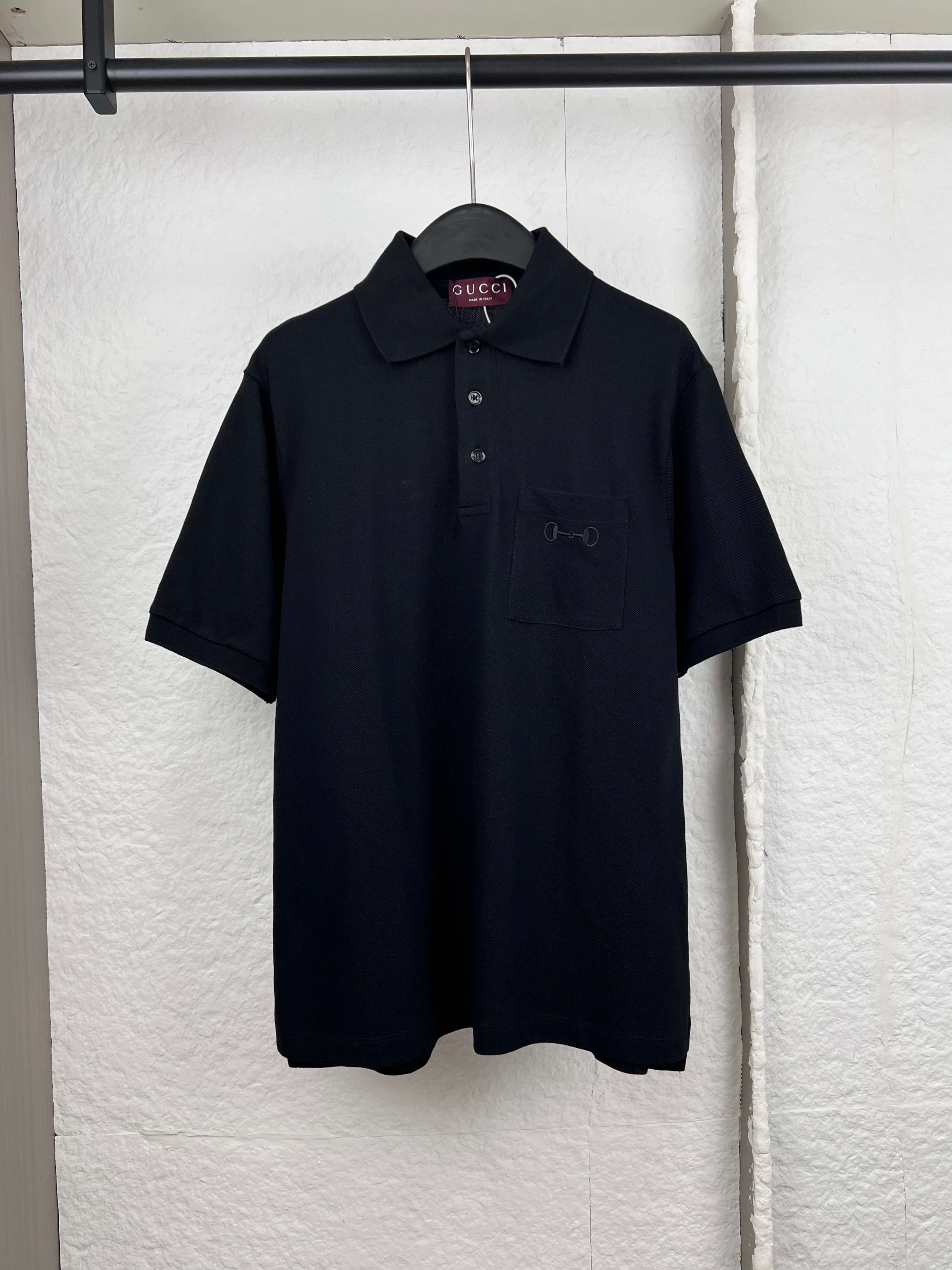 Gucci Gucci古驰马衔扣刺绣polo衫