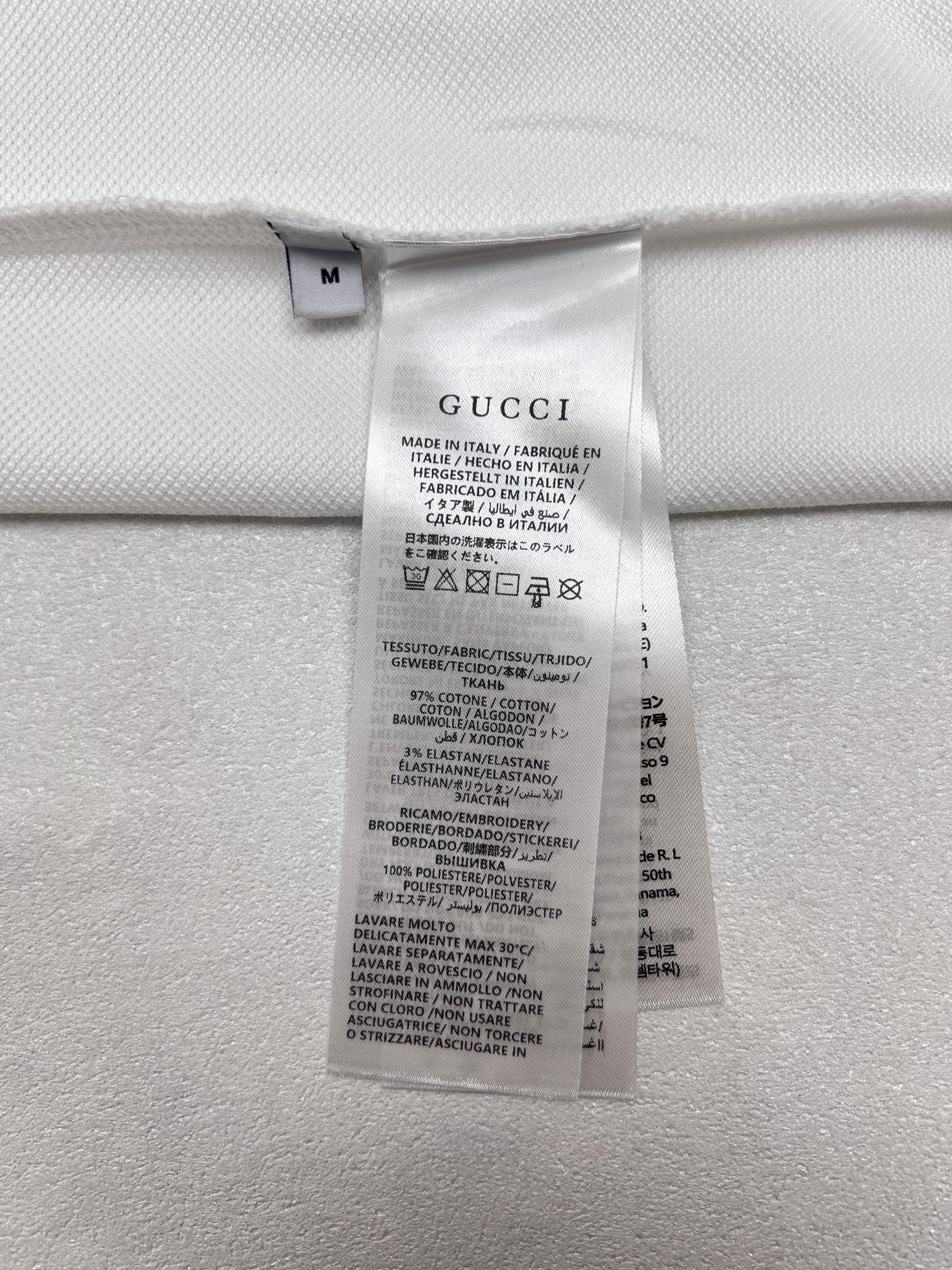 Gucci Gucci古驰马衔扣珠地T恤短袖