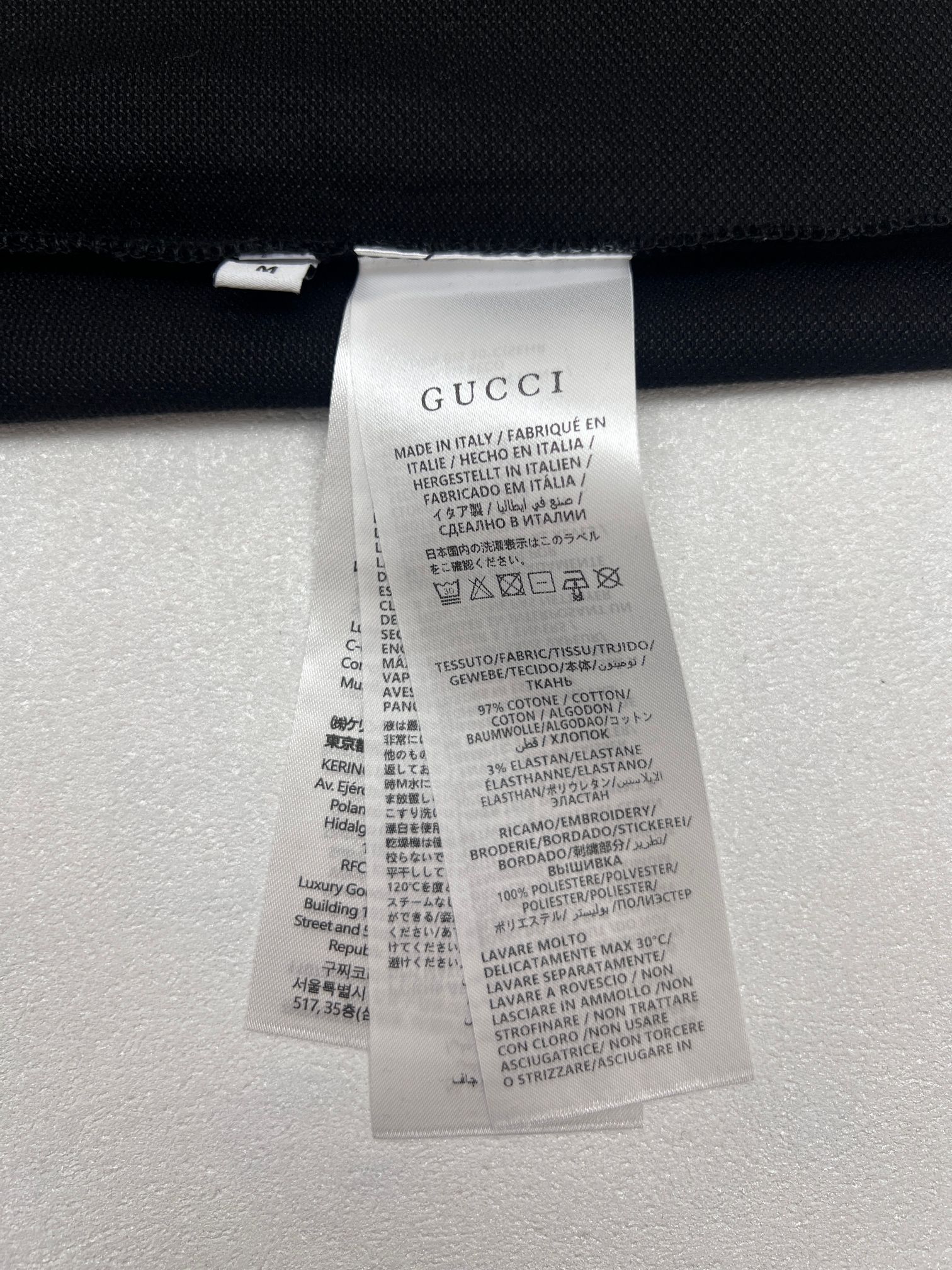 Gucci Gucci古驰马衔扣珠地T恤短袖