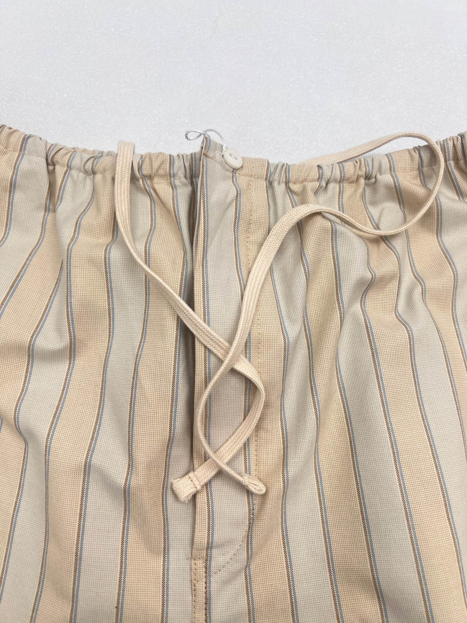Maison Margiela MM6马吉拉条纹口袋松紧腰休闲裤