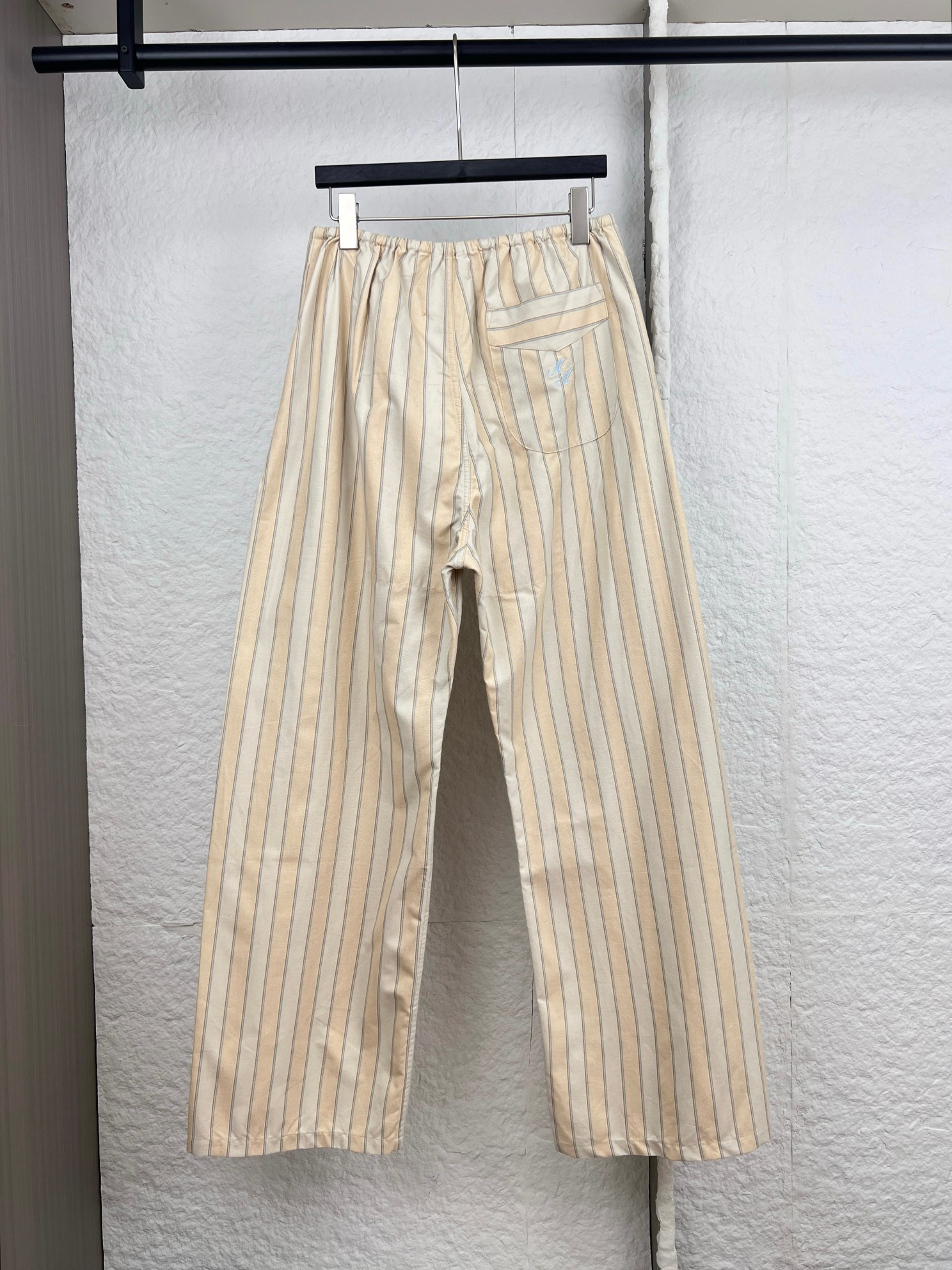 Maison Margiela MM6马吉拉条纹口袋松紧腰休闲裤