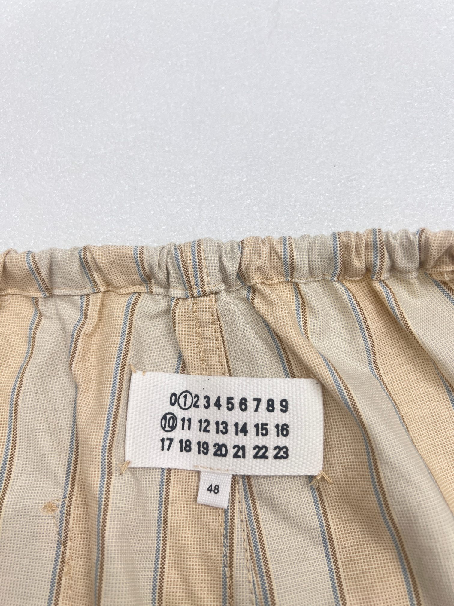 Maison Margiela MM6马吉拉条纹口袋松紧腰休闲裤