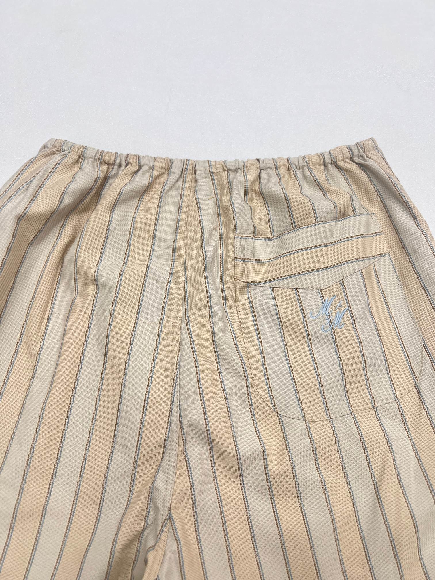 Maison Margiela MM6马吉拉条纹口袋松紧腰休闲裤