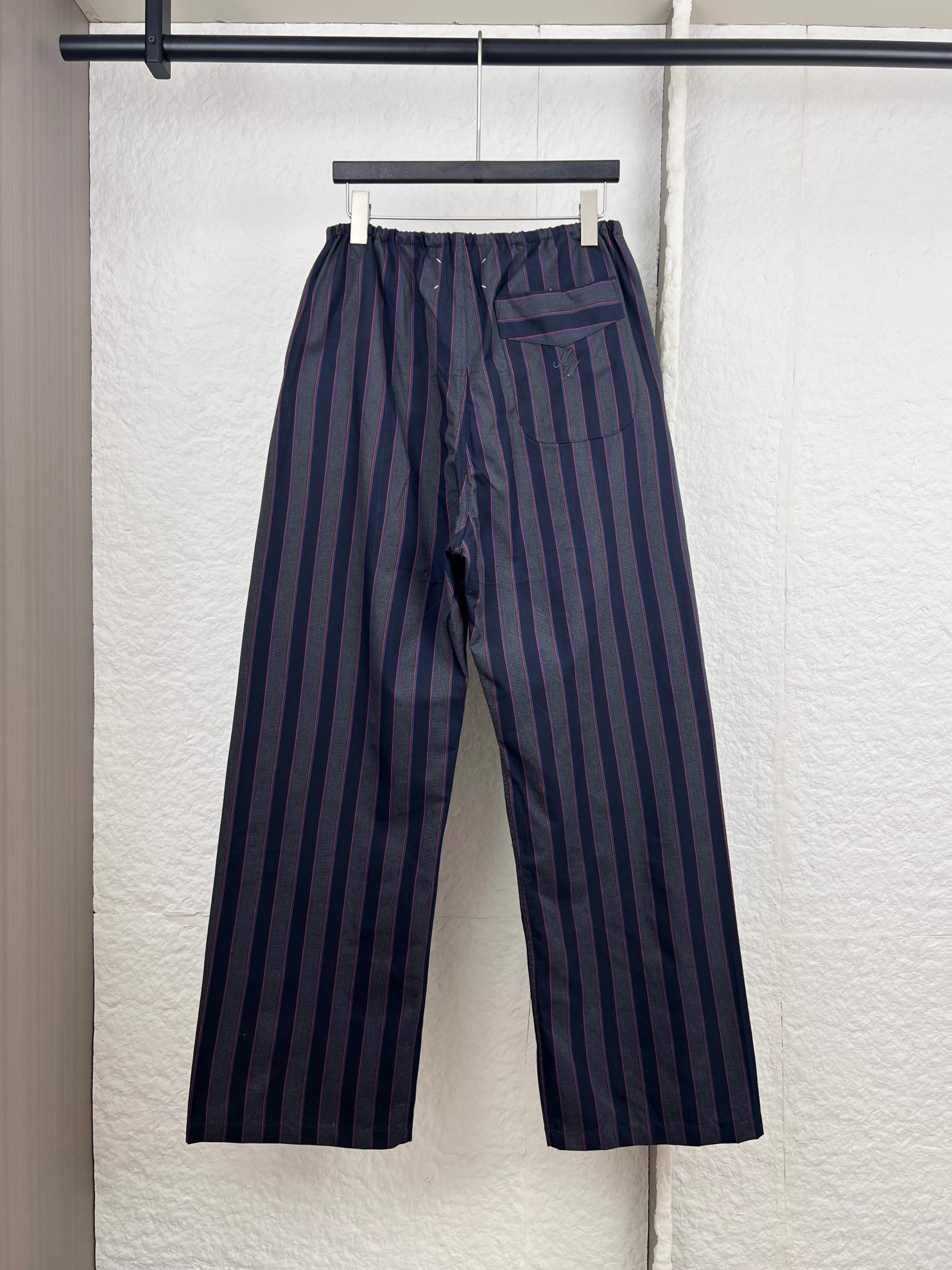 Maison Margiela MM6马吉拉条纹口袋松紧腰休闲裤