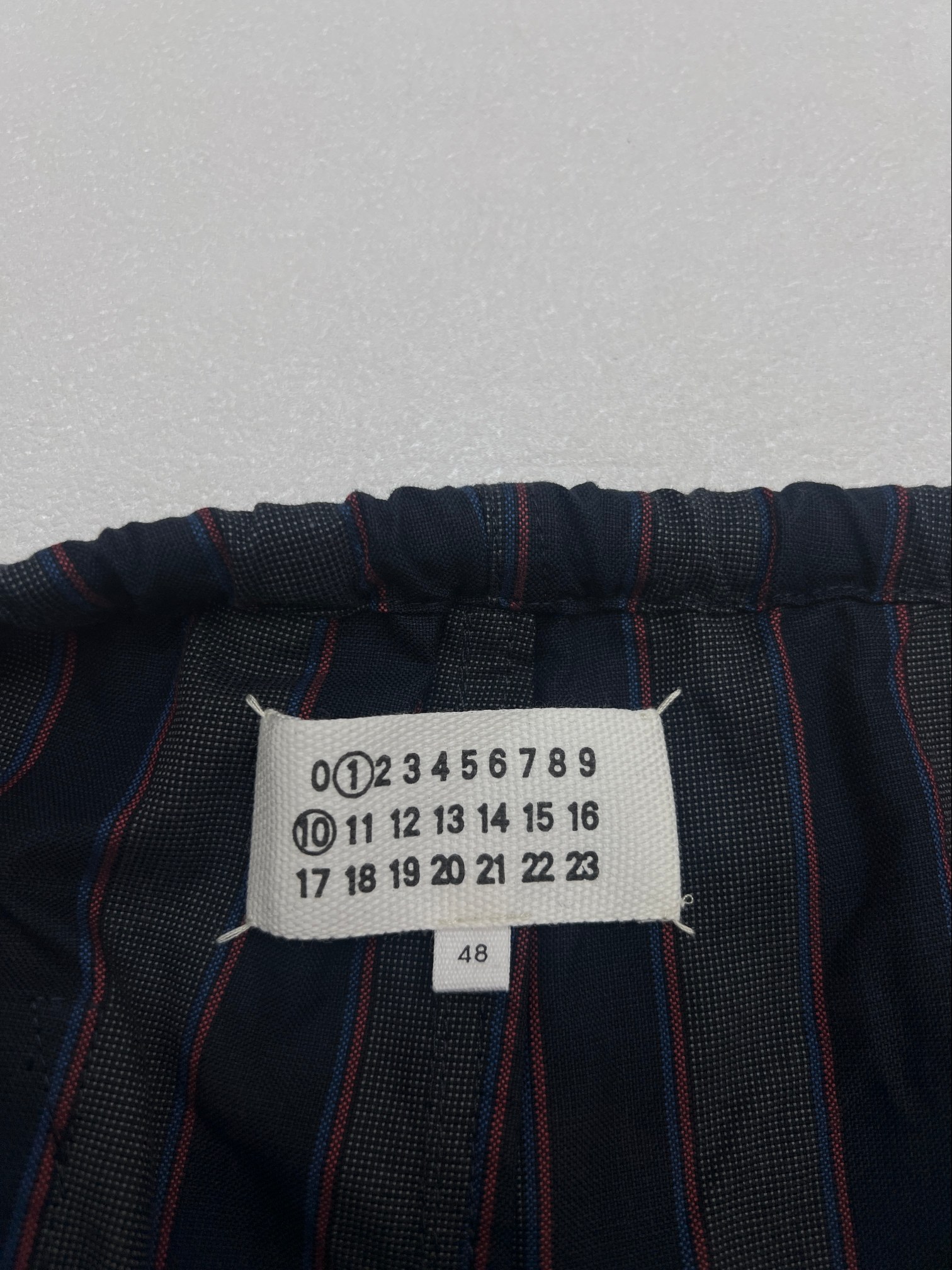 Maison Margiela MM6马吉拉条纹口袋松紧腰休闲裤