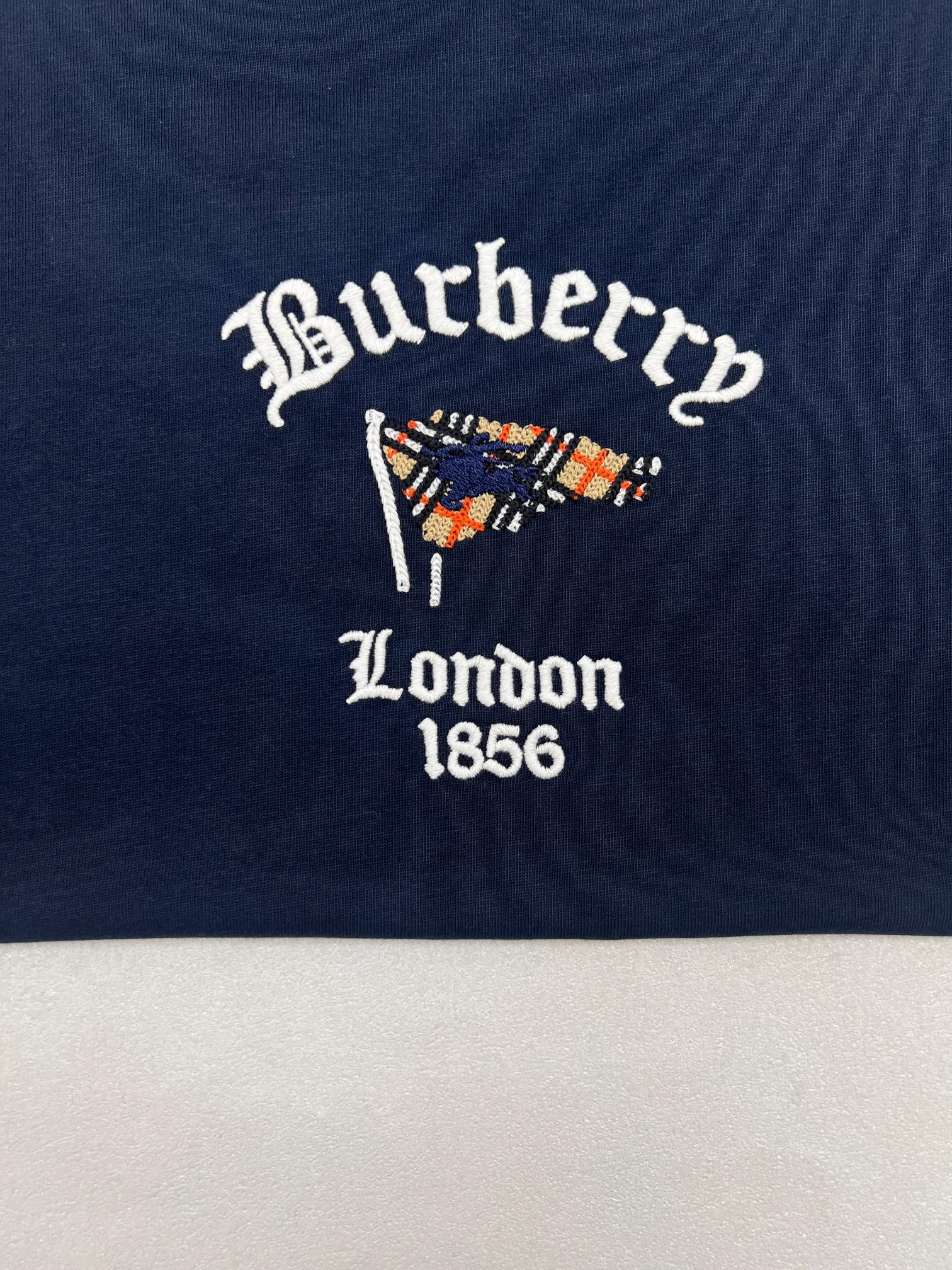 Burberry BBR巴宝莉旗帜战马刺绣T恤短袖