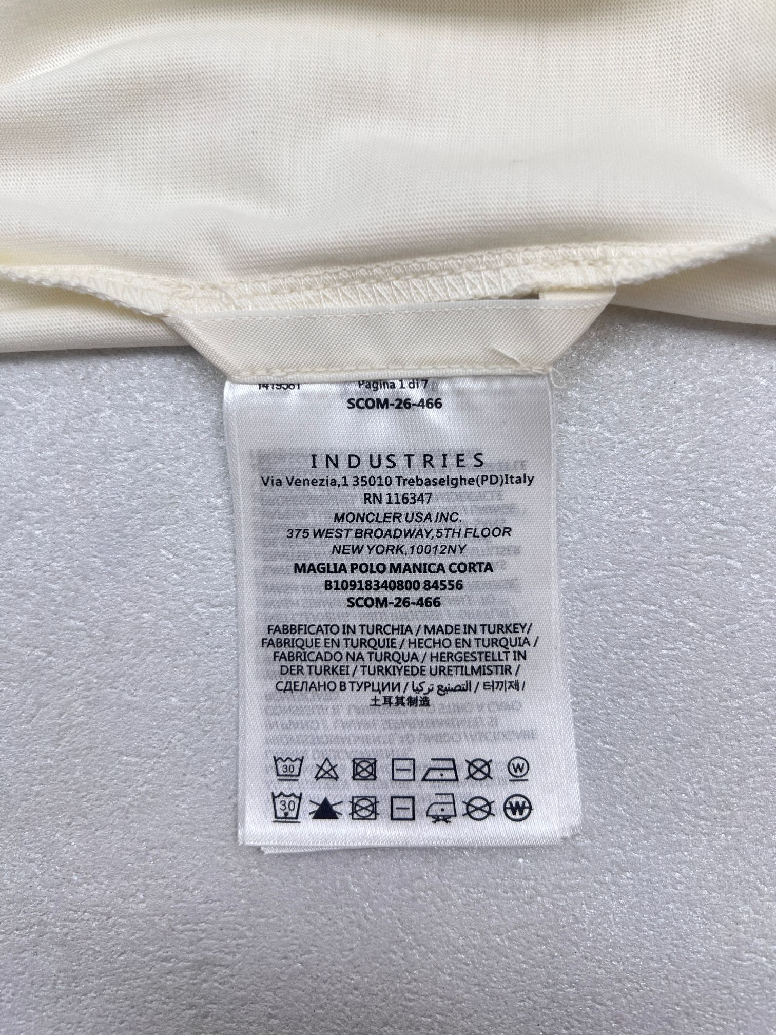 Moncler Moncler蒙口服装图案印花T恤短袖