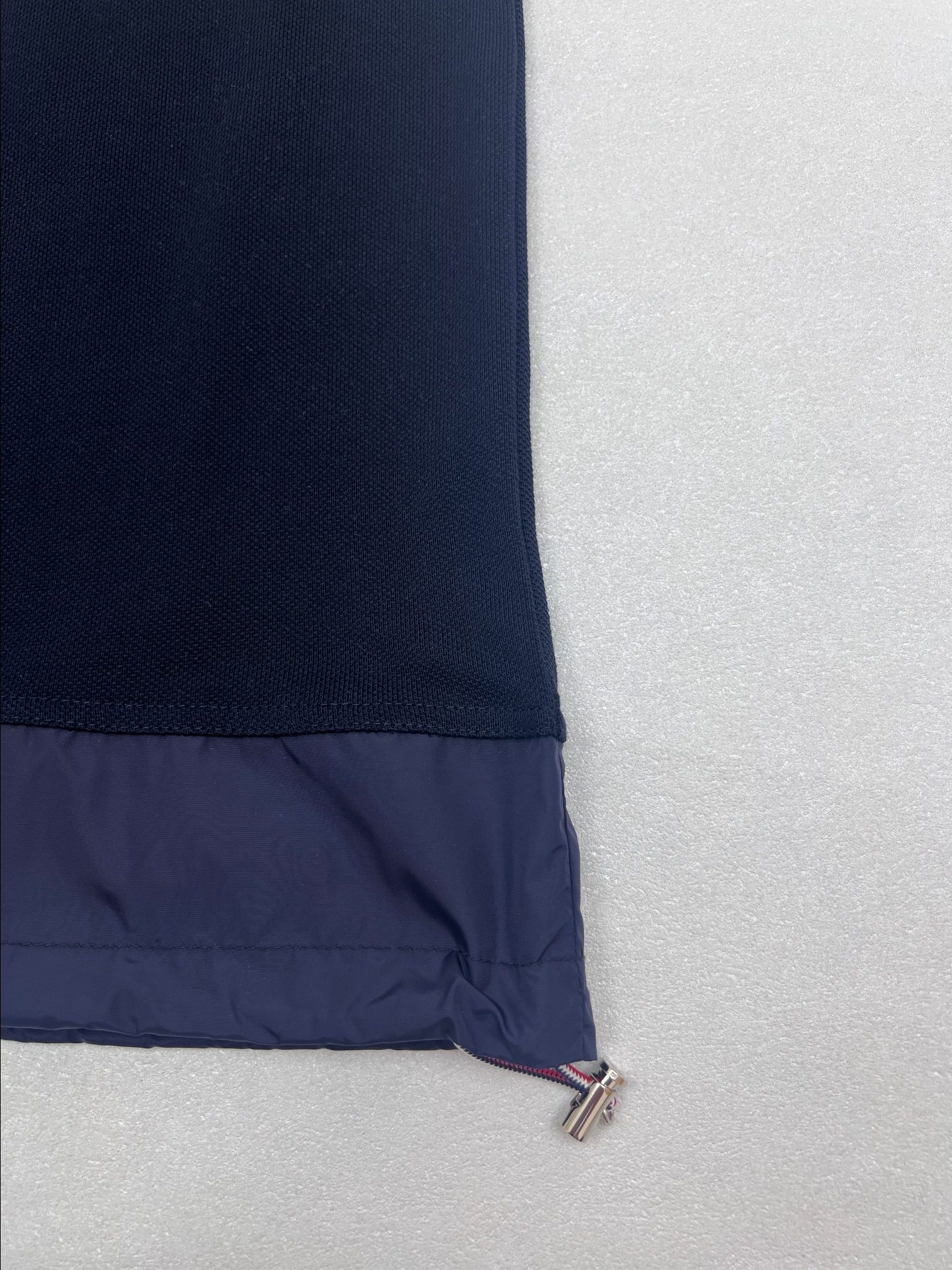 Moncler Moncler蒙口尼龙拼接袖标拉链polo衫