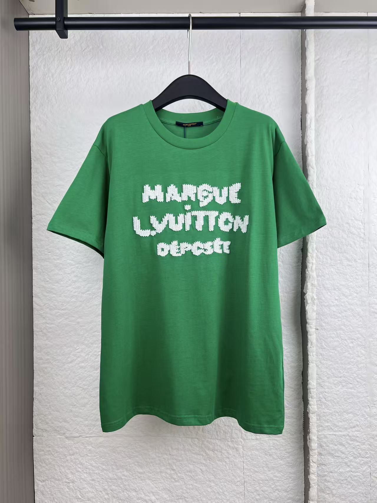 P120 1V路易字母针绣T恤短袖 S/M/L/XL