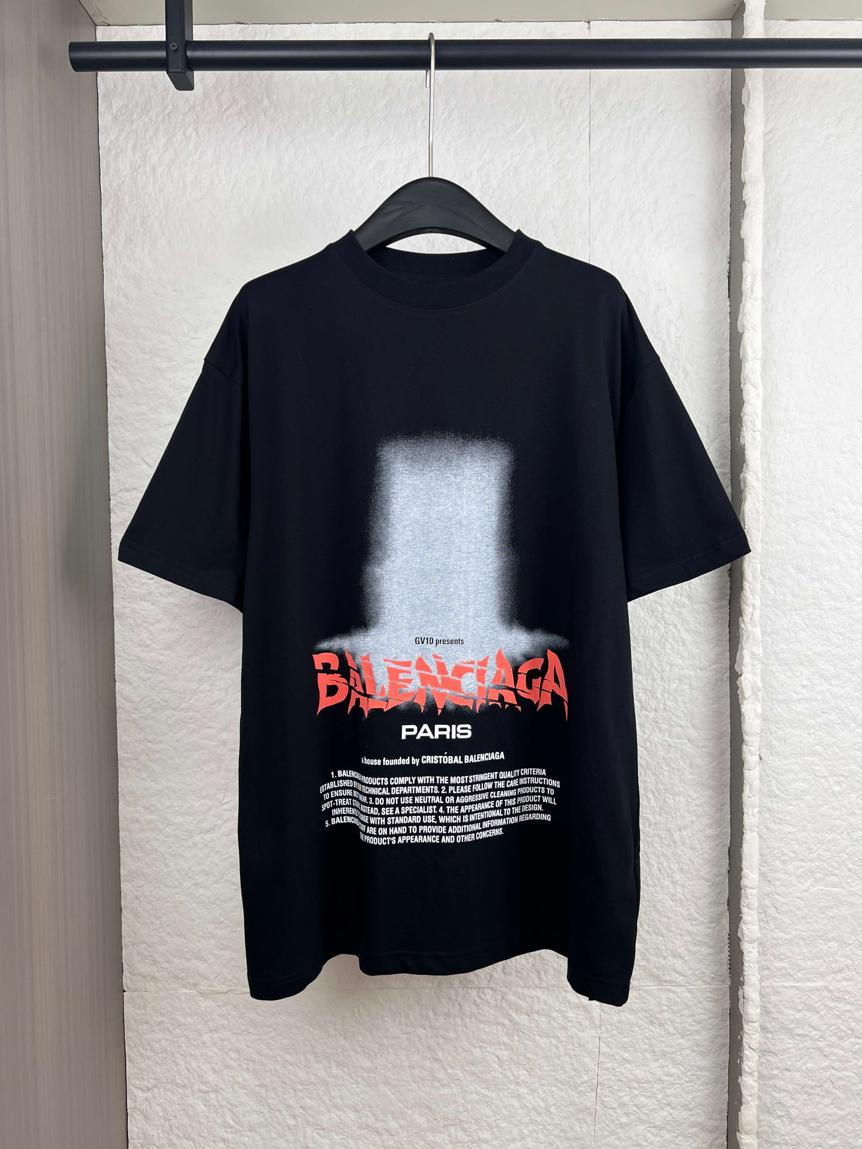 P120 Balenciaga Paris Camiseta estampada God's Gate manga corta XS/S/M/L