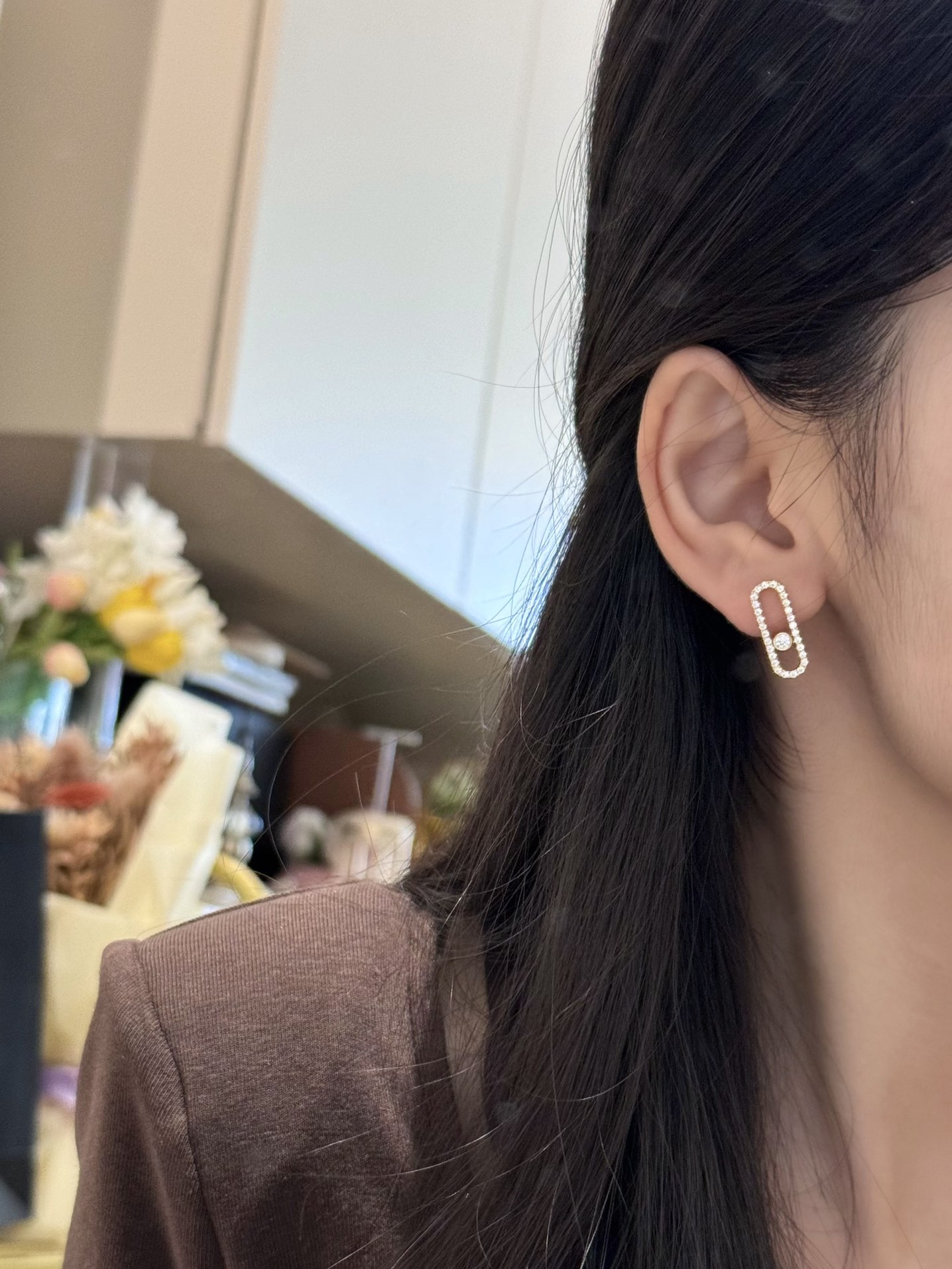 NO:677774,Messika earrings | Treasure item19860909Messika 耳饰| 宝藏单品 XB002#灵动全钻耳环 梅西卡满钻灵动钻石耳环,最经典的move 系列,有着很美好的寓意,代表着“无论过去,今天亦或未来,爱永远都在”.,,earrings,卡迪亚高端饰品,Jewelry