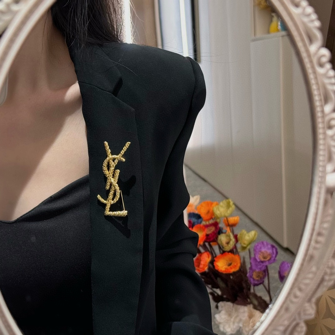 Yves Saint Laurent Jewelry Brooch Fall/Winter Collection Vintage