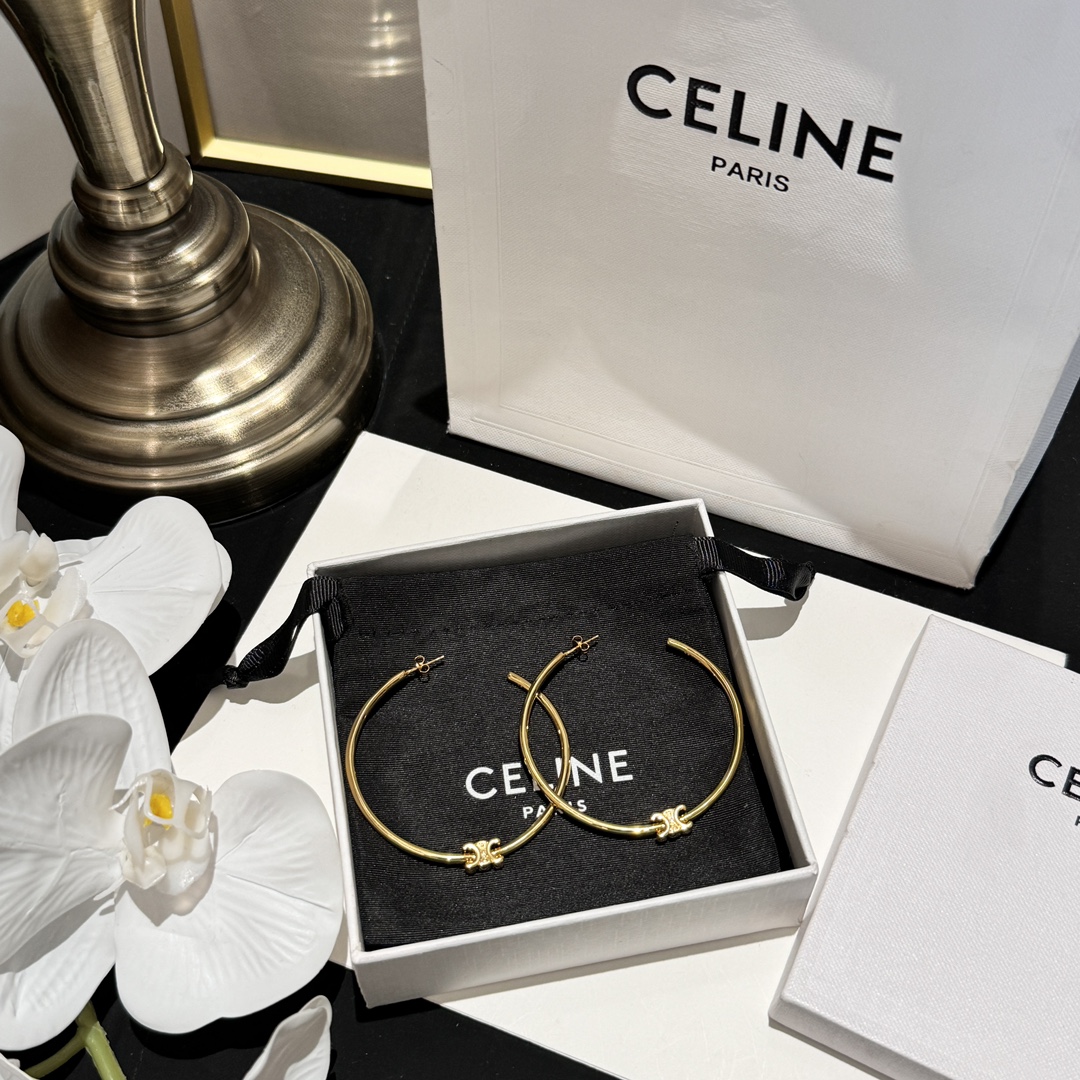 Celine Joyas Pendiente Oro Amarillo Triomphe Casual