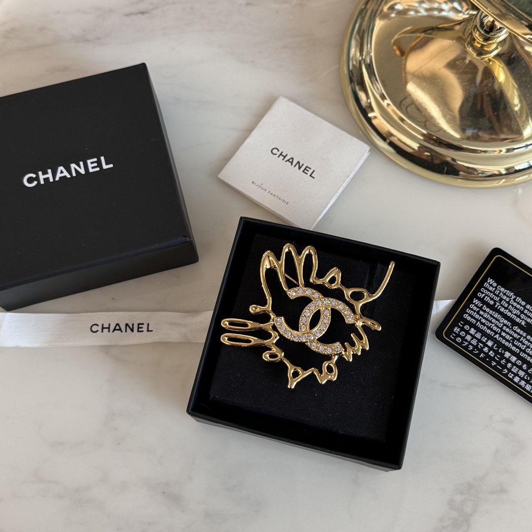 Chanel Joyas Broche Trabajo abierto