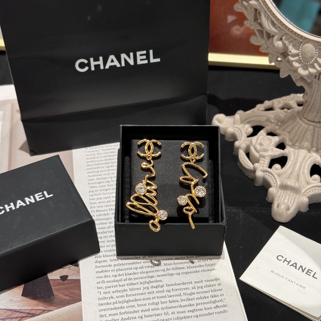 Chanel Joyas Pendiente Réplica de alta calidad
 Empalme