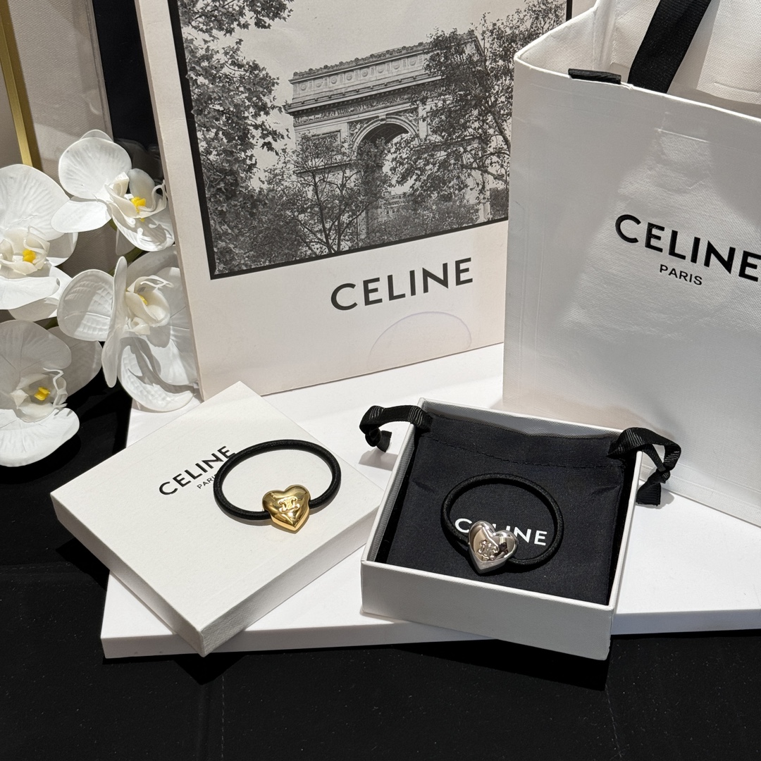 Celine Accesorios capilares Cuerda de pelo Plata