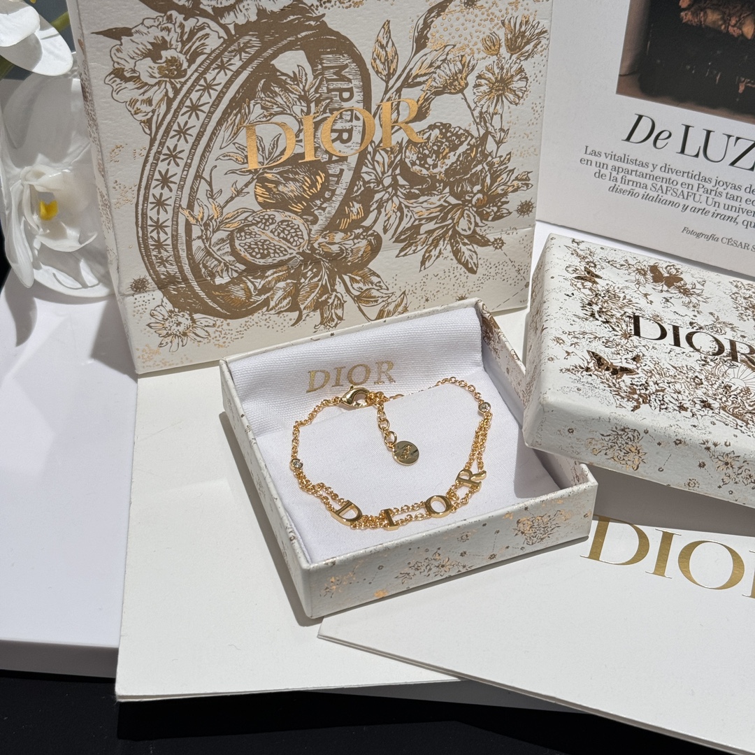 Dior AAAA
 Joyas Pulsera Oro Plata