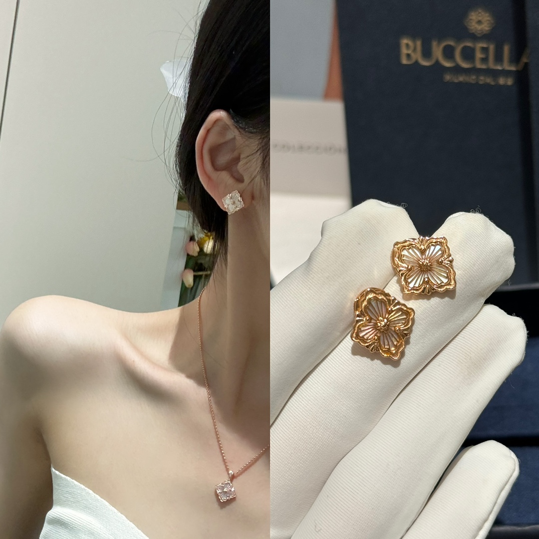 NO:635872,White mother-of-pearl brushed four-leaf clover glue suit Buccellati Opera House Oera small necklace/earrings Retro fashionable and versatile high-end items Italian brushing craftsmanship is exquisite ♀ Thick 18k rose gold plating, necklace, Cartier high-end jewelry19860909白贝母拉丝四叶草滴胶套装 布契拉提歌剧院Oera小号项链/耳钉 复古时髦百搭高级单品 意大利拉丝工艺绝美♀ 厚镀18k玫瑰金,,necklace,卡迪亚高端饰品,Jewelry