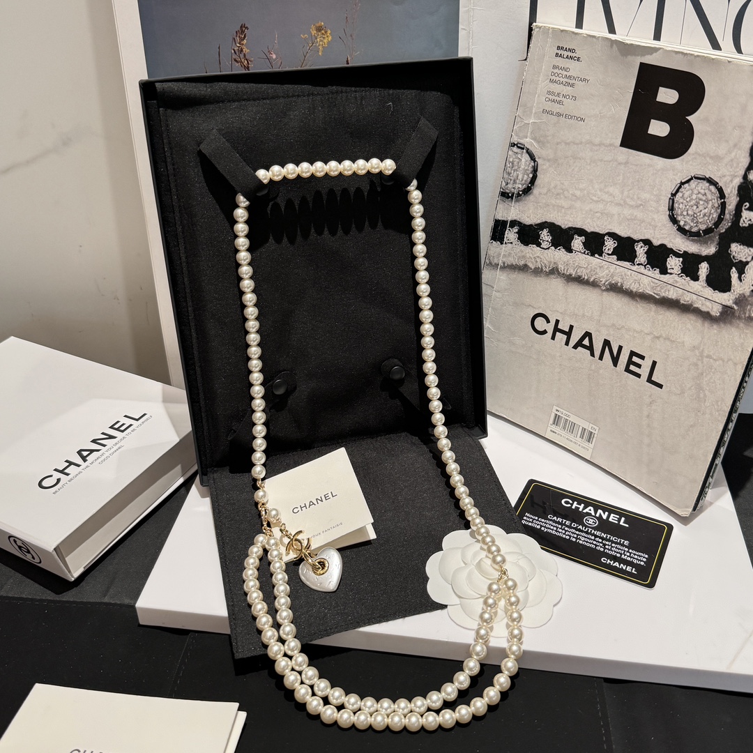 Chanel Winkel
 Sieraden Kettingen&hangers Heup Ketting Wit