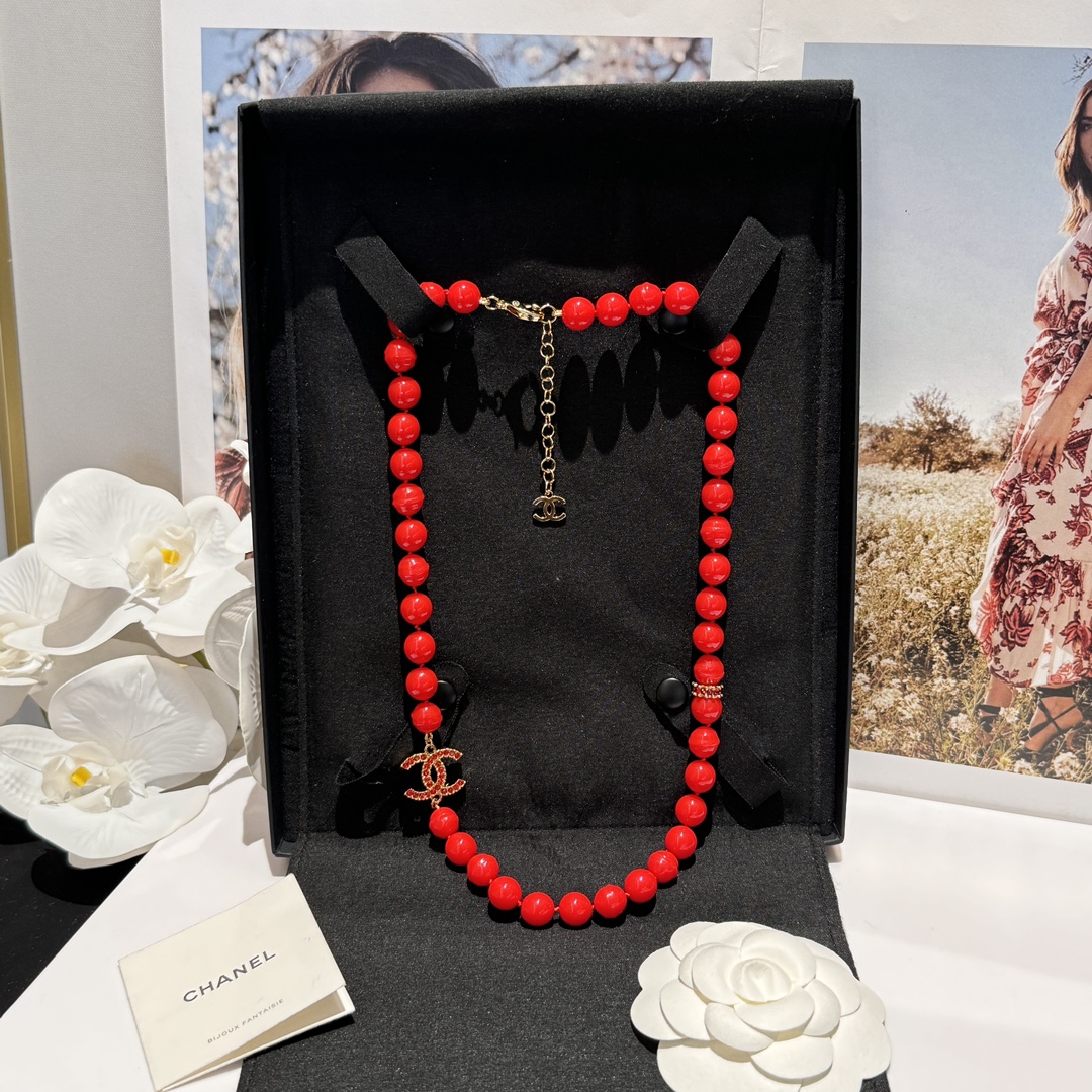 Chanel Sieraden Kettingen&hangers Rood