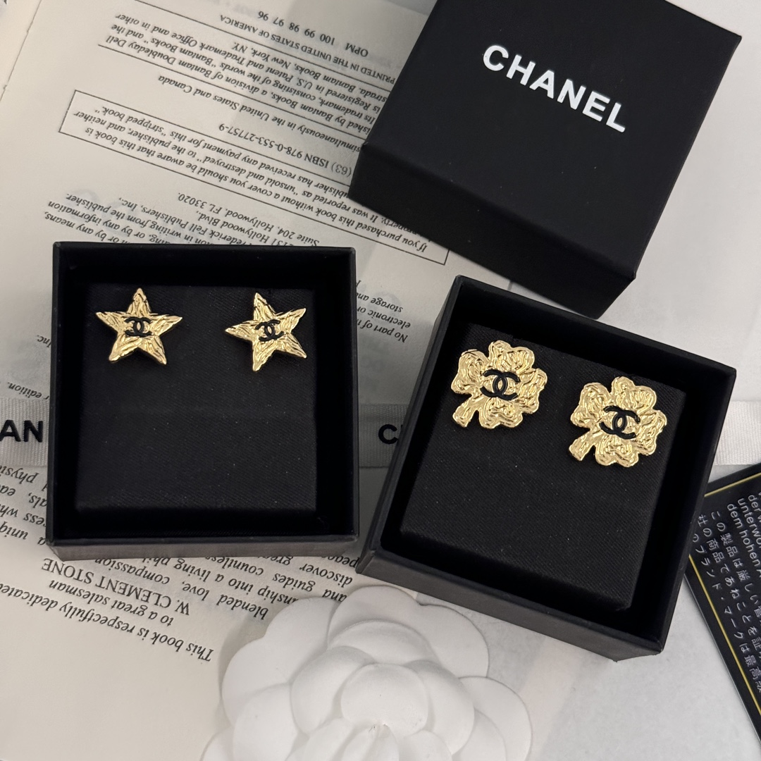 Réplica de diseñador alta calidad
 Chanel Joyas Pendiente