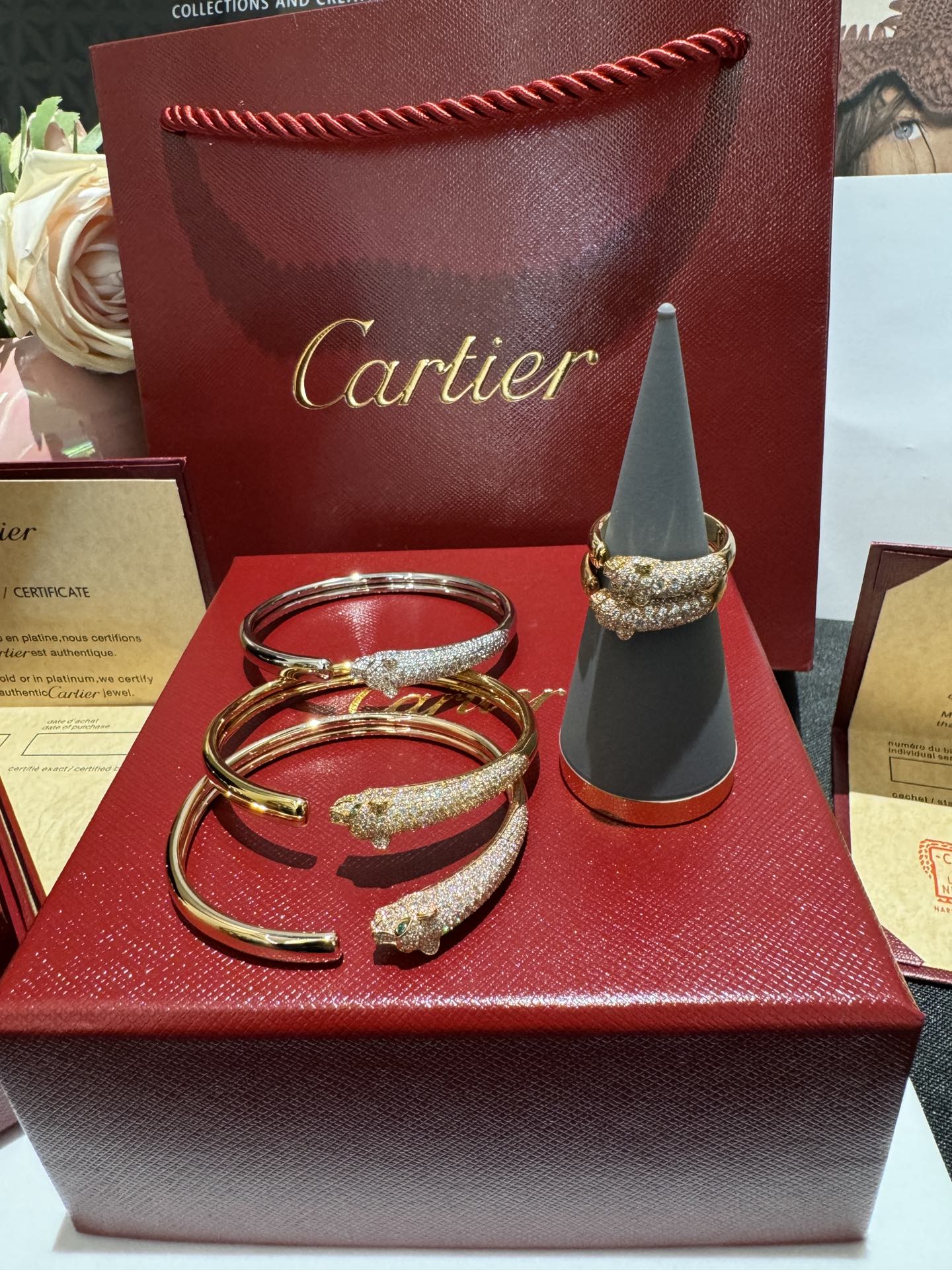 NO:631316,Diamond-free leopard head mini bracelet ring, real shot of Kajia leopard head series, hand-inlaid with imported zircon, thickly plated with 18k gold, full of texture, enjoy special discounts when placing orders, ring, bracelet, Cardia high-end jewelry19860909镶钻无钻豹头迷你手镯戒指 实拍卡家豹子头系列 采用进口锆石手工镶嵌 厚镀18k金 质感满满,下单享特惠,,ring,bracelet,卡迪亚高端饰品,Jewelry