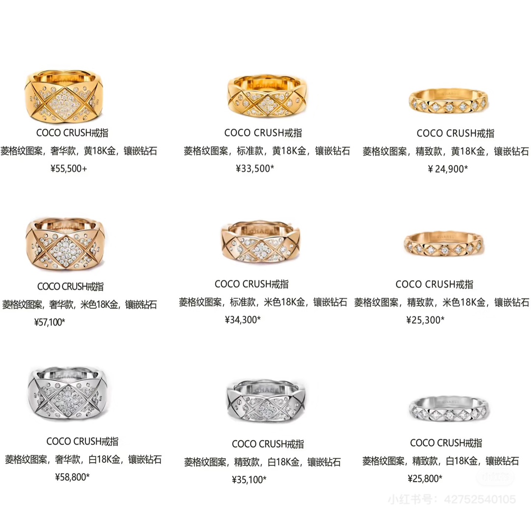 NO:631381,The latest Coco Crush ring has a total of 0.85 carats of diamonds. The price is a bit high, but it looks good! ! It feels better than the previous wide version with diamonds. Don’t hesitate to find me the size, special offer 88260, ring, high-end Cartier jewelry19860909最新出的 Coco Crush 戒指 總共 0.85卡的鑽石,定價有點高,不過好好看！！感覺比之前帶鑽的寬版更好看 找我不用犹豫码数,特惠88260,,ring,卡迪亚高端饰品,Jewelry