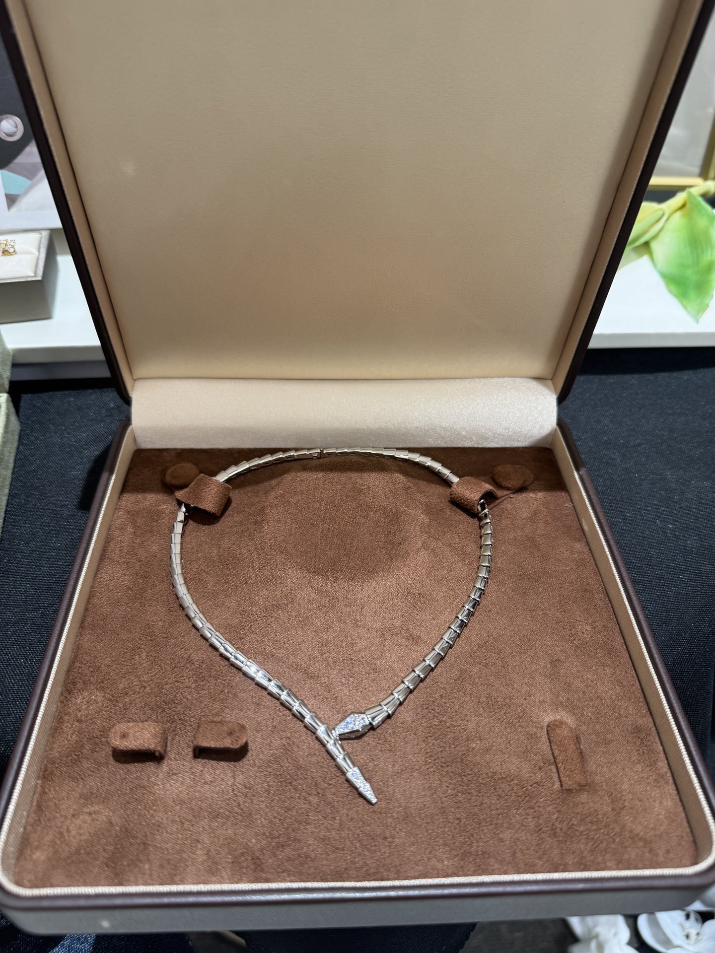 NO:714504,New spirit snake necklace, two colors, 88620, necklace, Cartier high-end jewelry19860909新款灵蛇项链 双色入 88620,,necklace,卡迪亚高端饰品,Jewelry