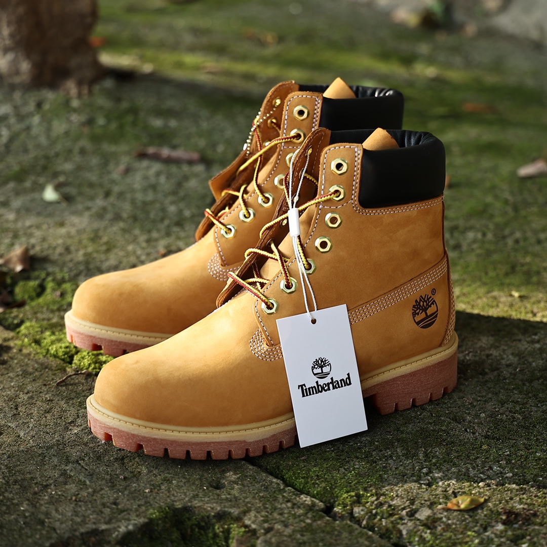 380 添柏岚 Timberland 踢不烂/经典款黄色高帮 女款六孔 10361 男款七孔 10061