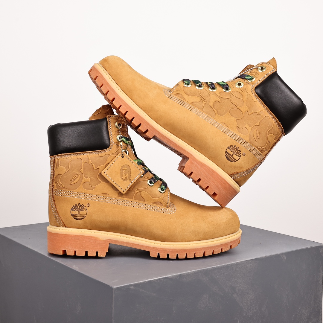 Perspectiva general Timberland Timberland Kicks Hard/Modelo de colaboración Bape Modelo conjunto tripartito i…