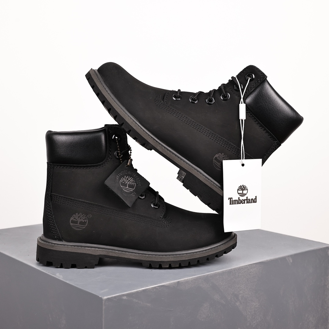 Perspectiva general Timberland no puede superarlo/altas clásicas negras [modelo femenino de seis agujeros 865…