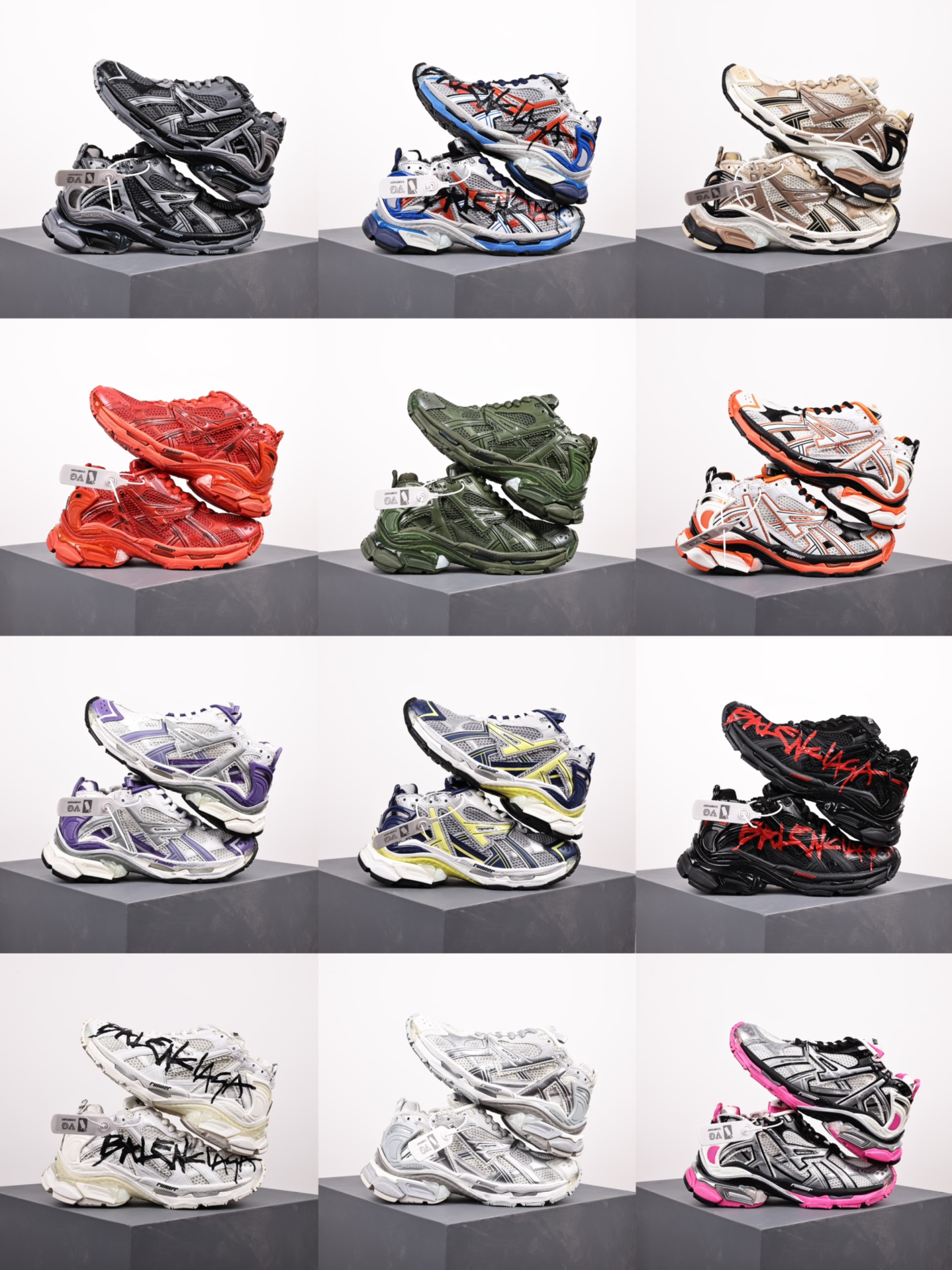 Balenciaga Balenciaga 7.a generación 36 imágenes de la colección a juego de colores, versión superior, totalmente dispo…
