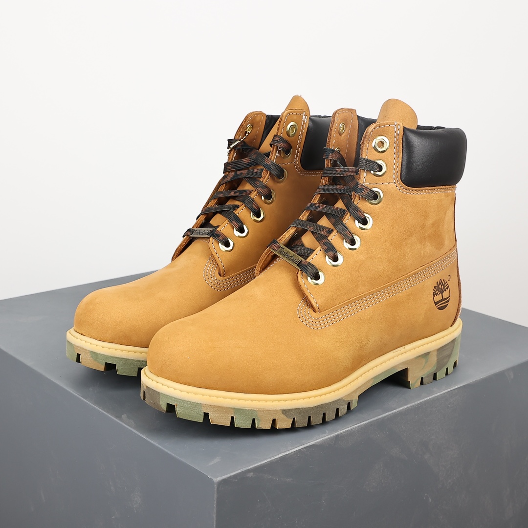 400 Timberland 添柏岚天伯伦 绿色迷彩底