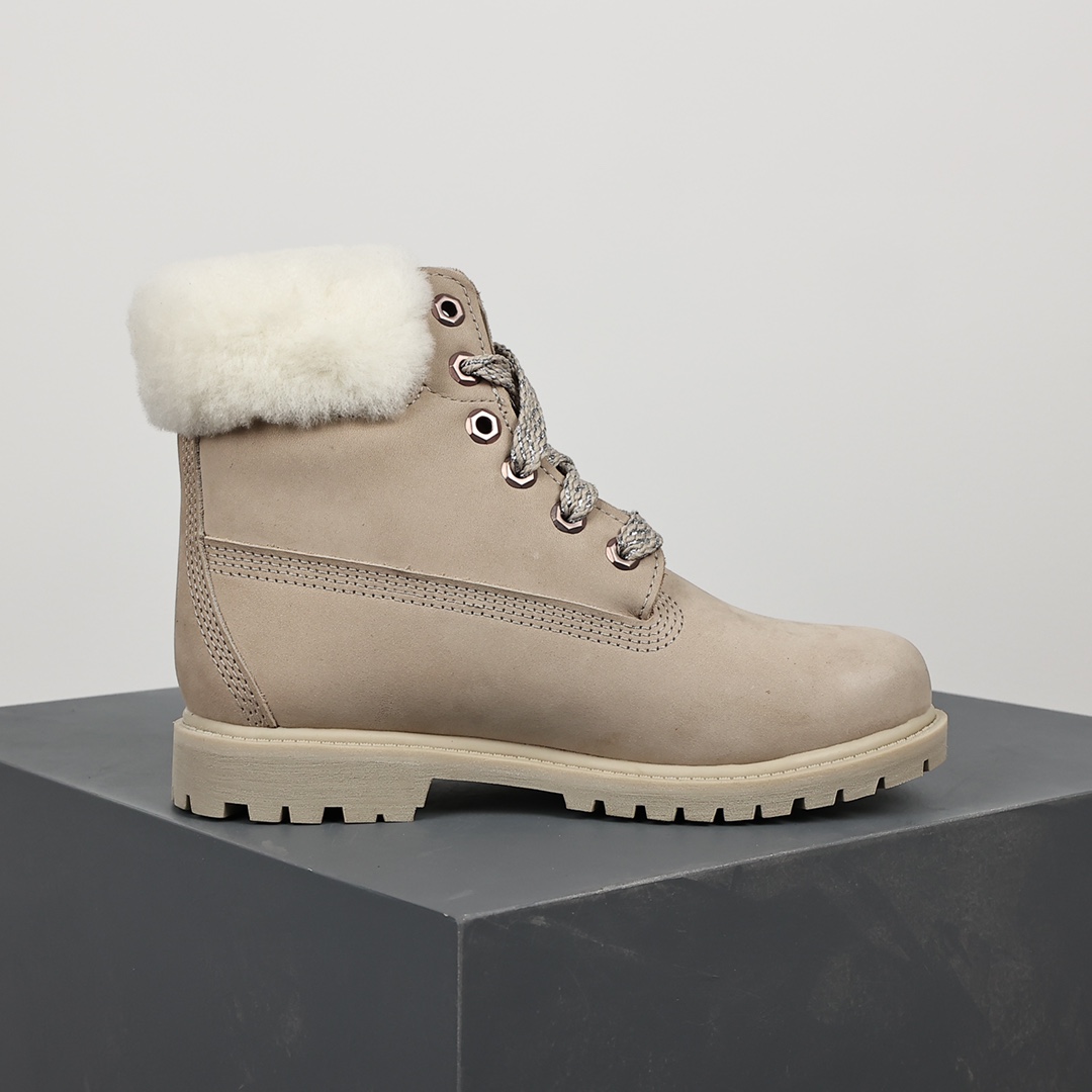 380 Timberland 添柏岚天伯伦 毛球灰色高帮